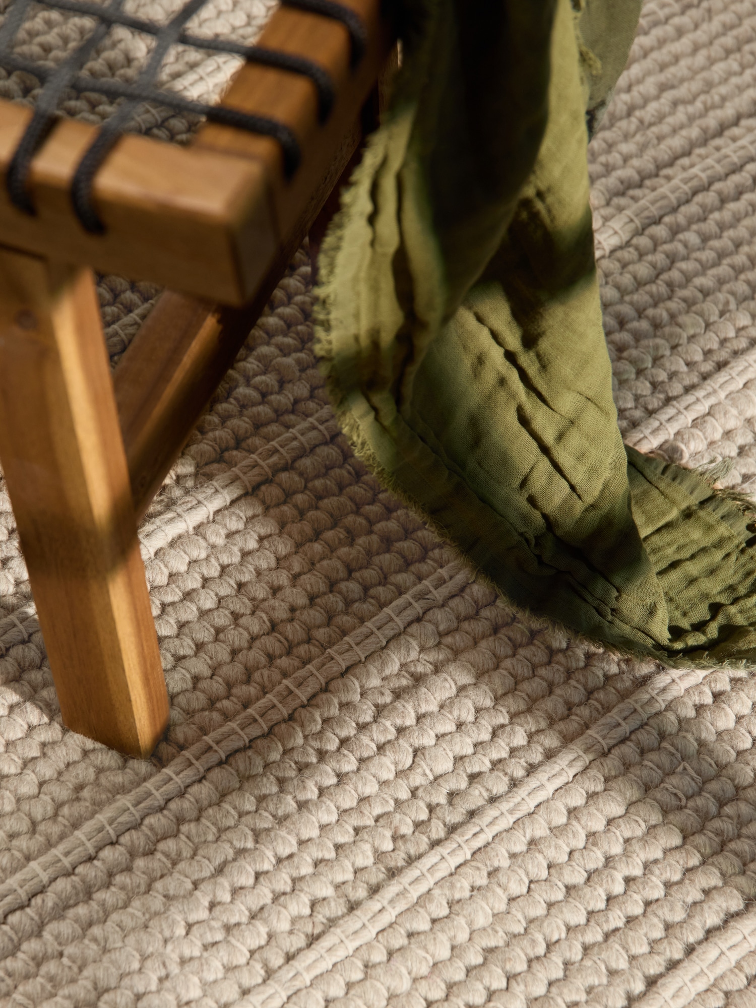 Ted Baker Wollteppich »Parker« rechteckig 7 mm Höhe Wolle, Natur, handgewebt, Wohnzimmer, Schlafzimmer, Boho, Skandi