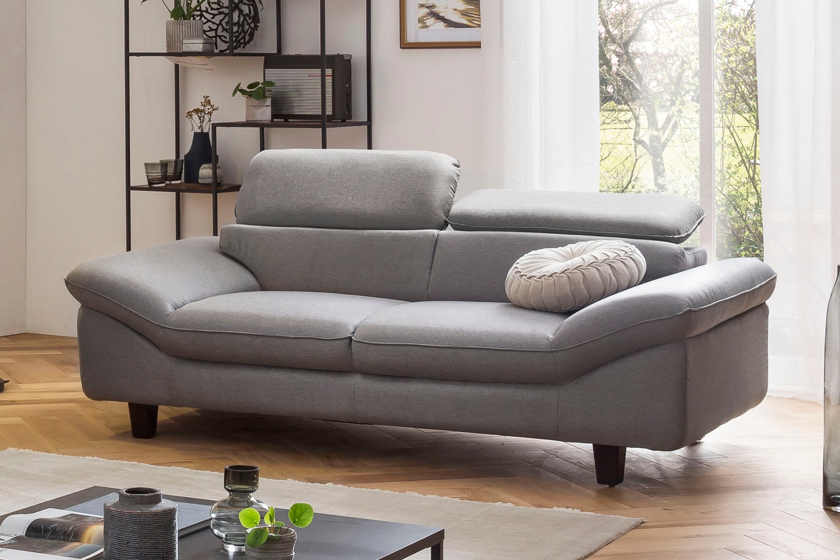 Home affaire 3-Sitzer »Pilot«, Big-Sofa mit Kopfteilverstellung
