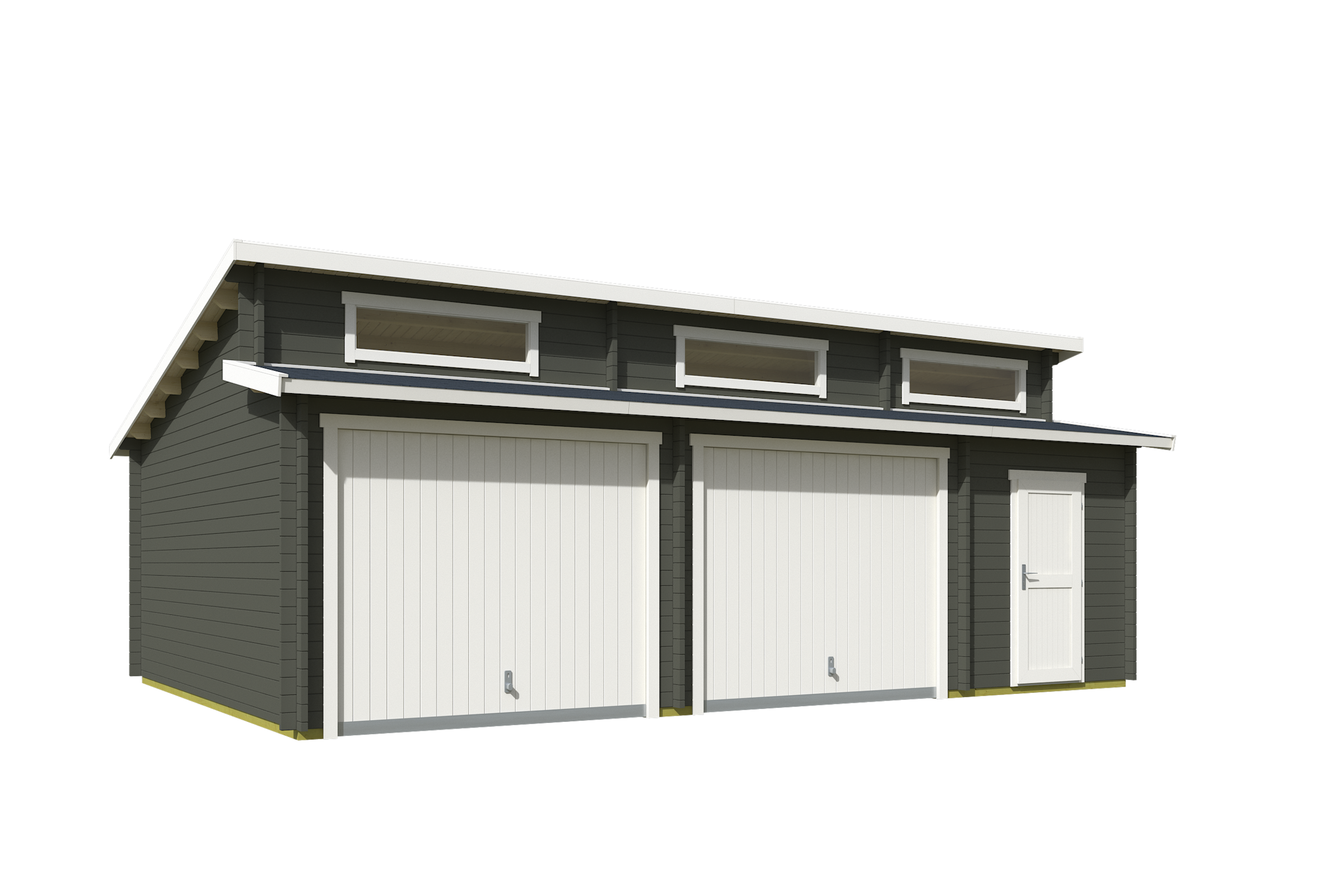 Nordic Holz Garage »HAWAII« BxT: 820x579 cm, 207 cm Einfahrtshöhe, mit Schwingtor