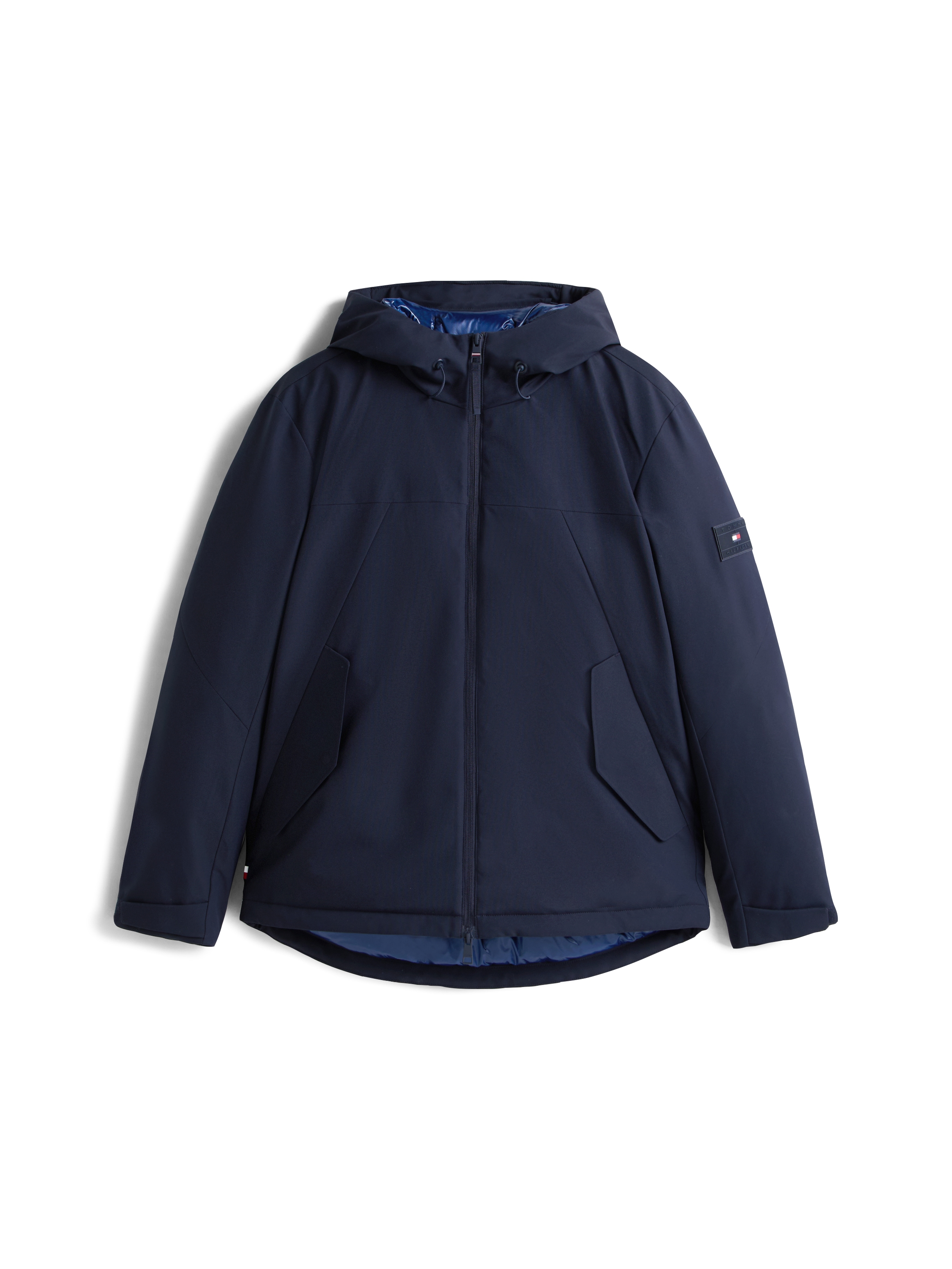Tommy Hilfiger Funktionsjacke »TECH HOODED SHORT PADDED JACKET« mit Kapuze Winterjacke, Outdoorjacke wasserabweisend
