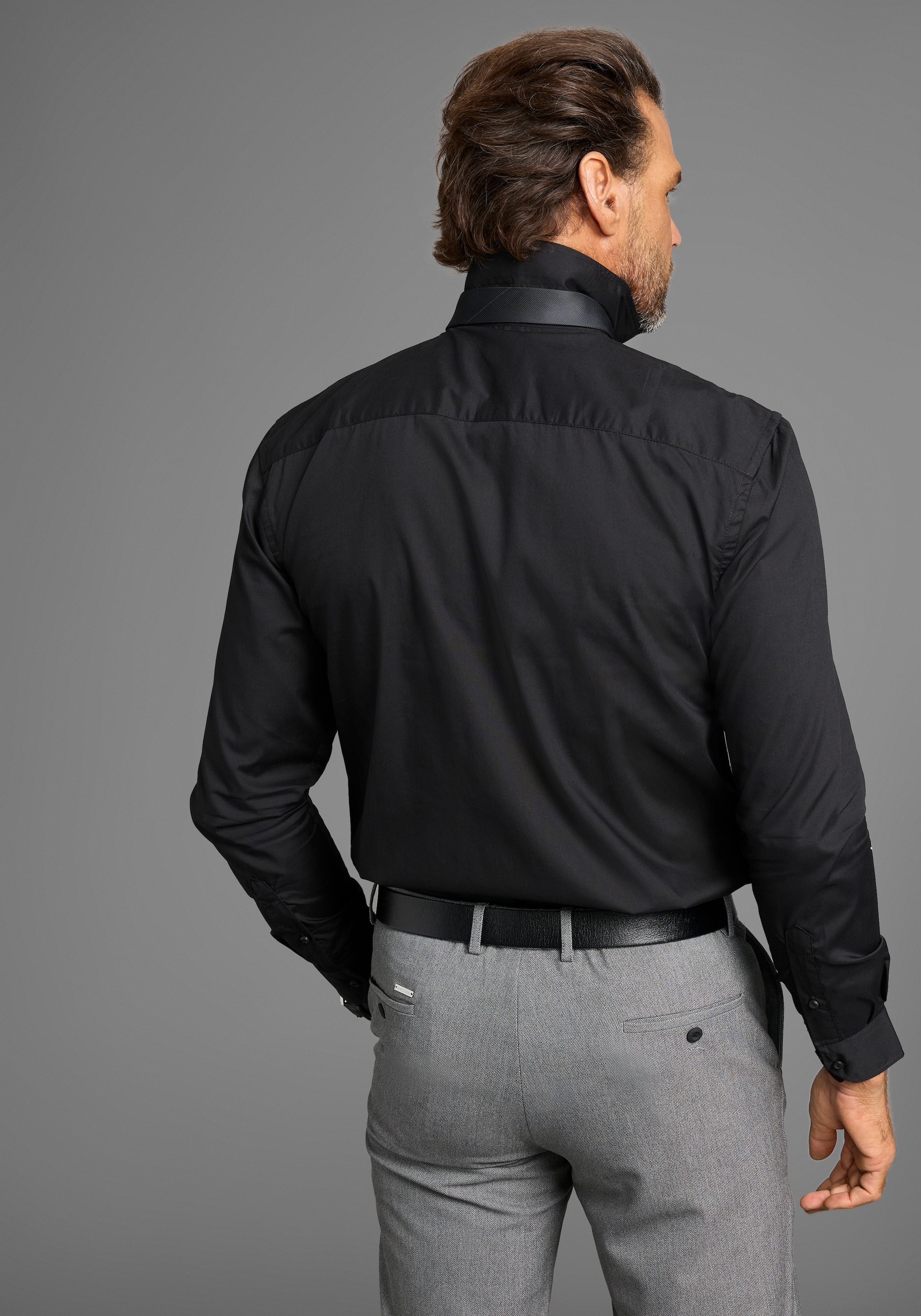 Man's World Krawatte, mit nimalistischem ton-ton Streifen Design - NEW