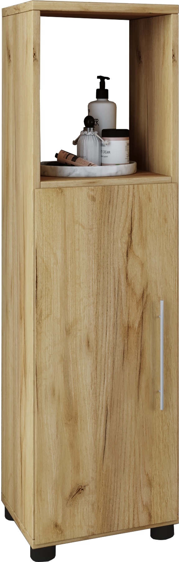 VCM Midischrank "Holz Badmöbel Midischrank Badschrank Bad Flandu" 1 Stk. tlg.
