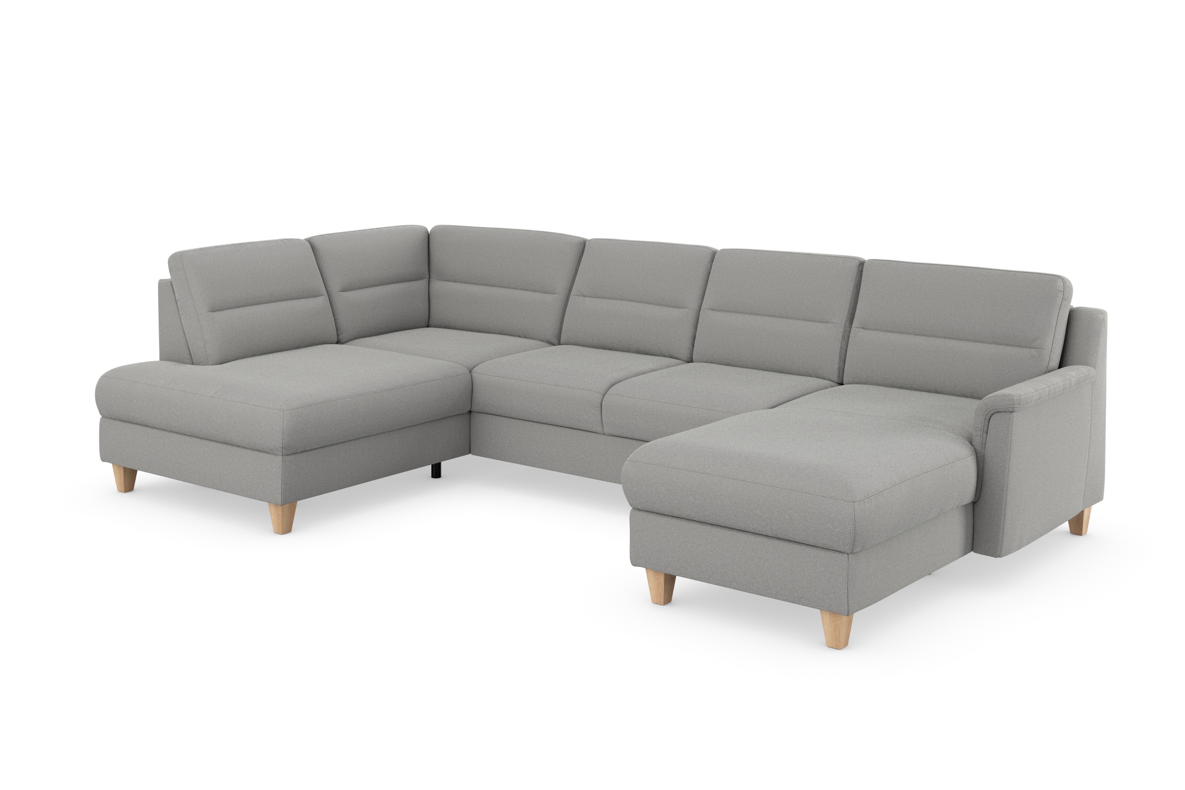 sit&more Wohnlandschaft »Farö U-Form«, inklusive Federkern, wahlweise mit Bettfunktion und Bettkasten
