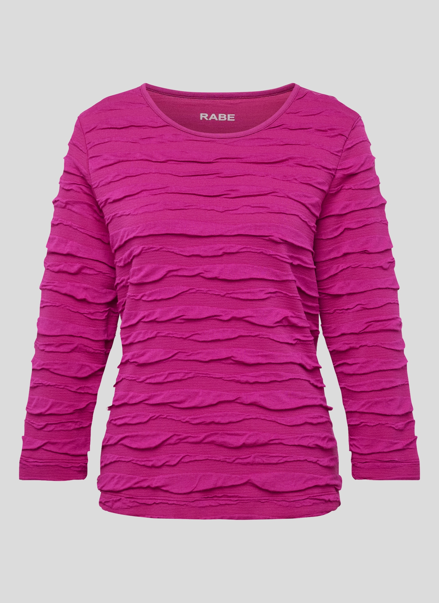 Rabe 3/4-Arm-Shirt, mit Wellenstruktur