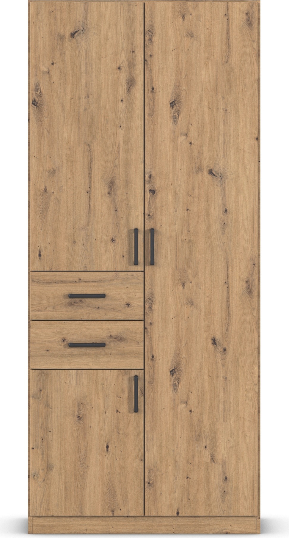 rauch Drehtürenschrank »Kleiderschrank Schrank Garderobe MAIKA mit Dekor-Front«, 2 Schubladen, in verschiedenen Breiten, Höhen, Farben, MADE IN GERMANY