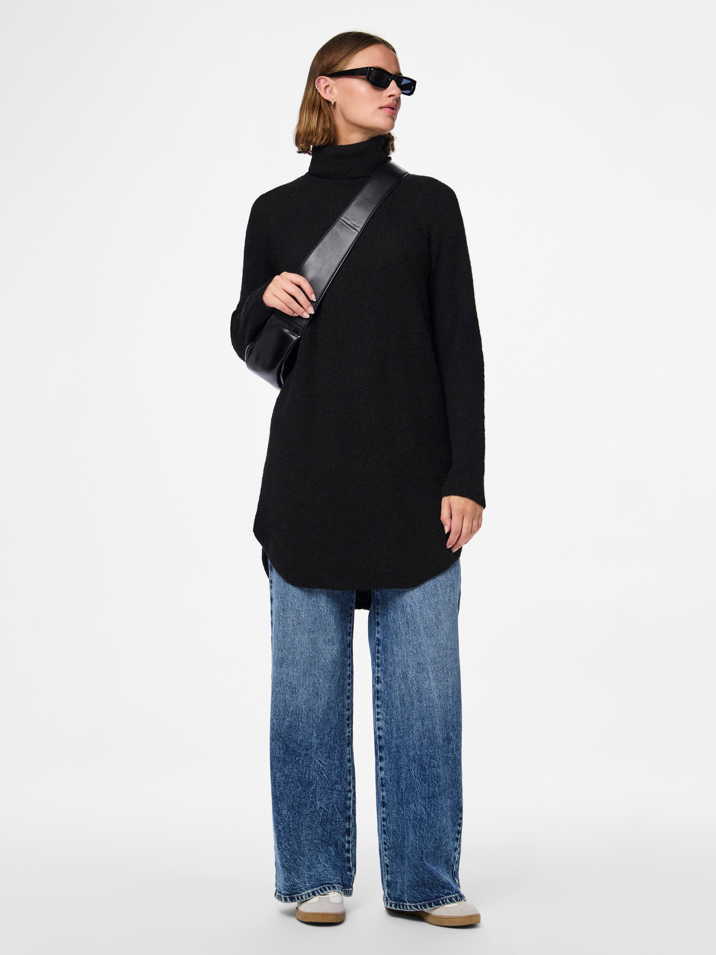 pieces Rollkragenpullover »PCELLEN LS LONG KNIT NOOS BC«