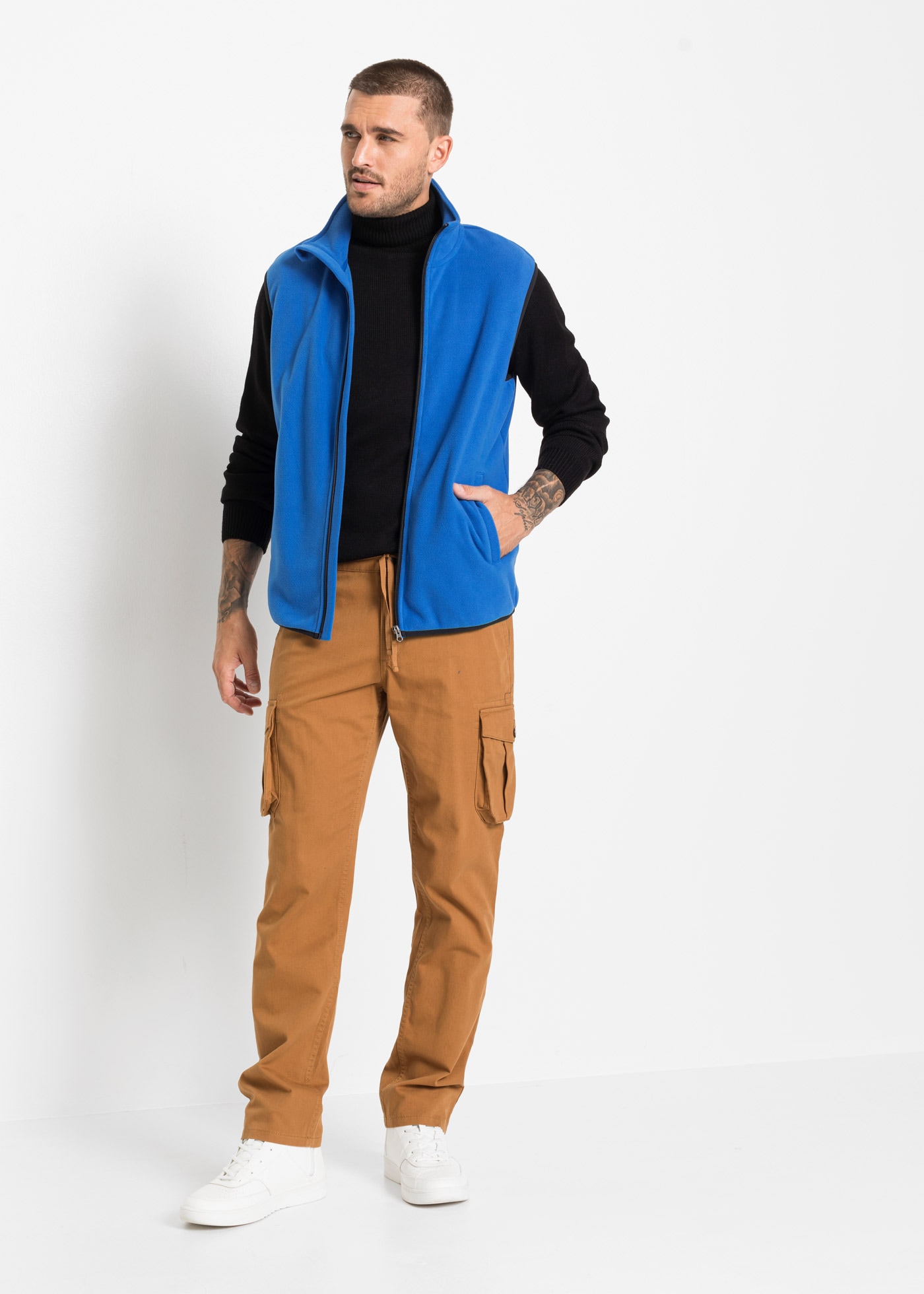 bonprix Rollkragenpullover mit Rollkragen, mit Rippbündchen, Regular Fit