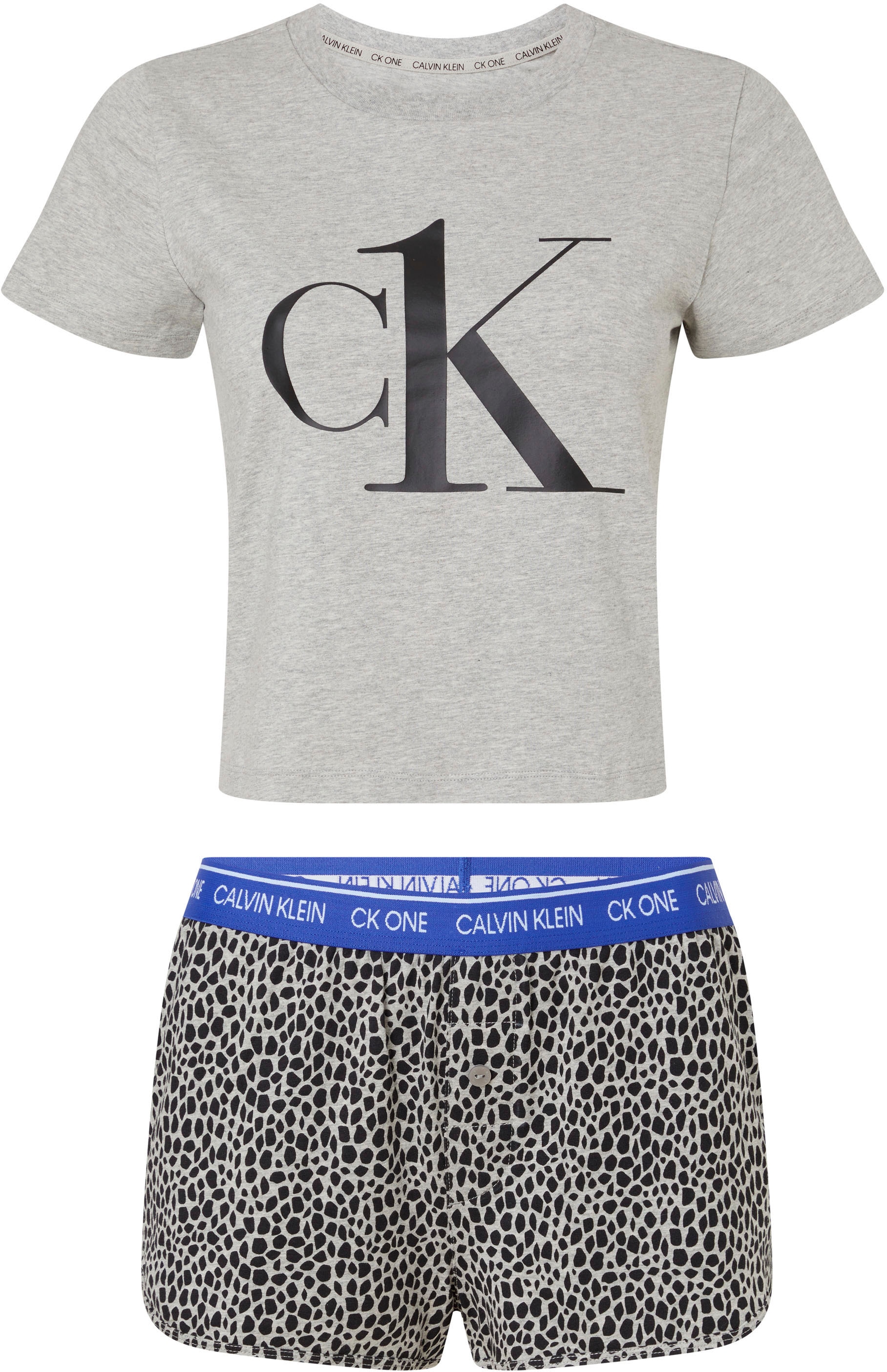 Calvin Klein Shorty »SHORT SET«, tlg.), bei (2 ♕ mit CK & Print Logo-Monogramm