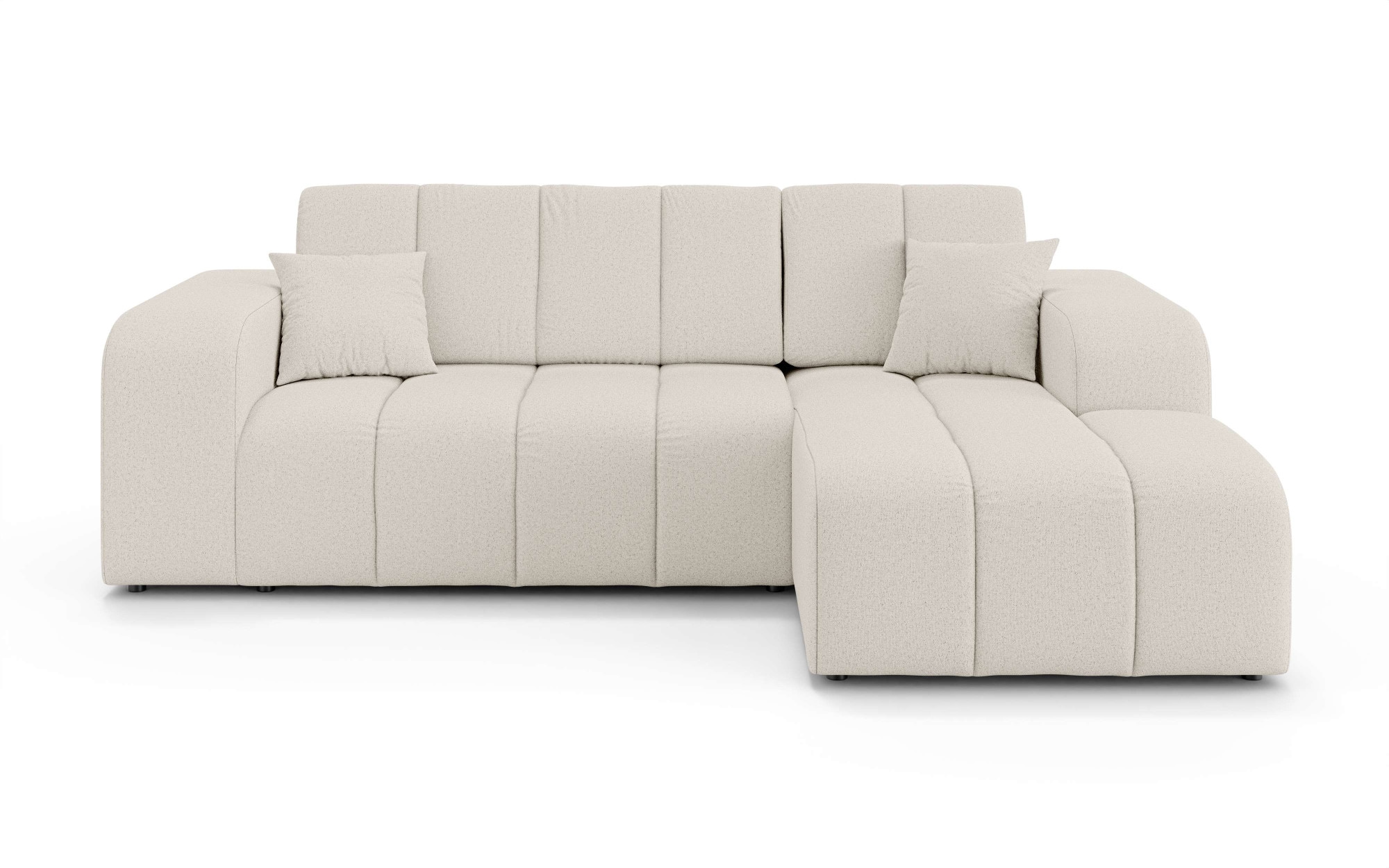 INOSIGN Ecksofa »CASSY L-Form, Schlafsofa mit Bettkasten, Maße B/T/H: 245/165/88 cm«, mit 2 Rückenkissen, Recamiere rechts oder links bestellbar