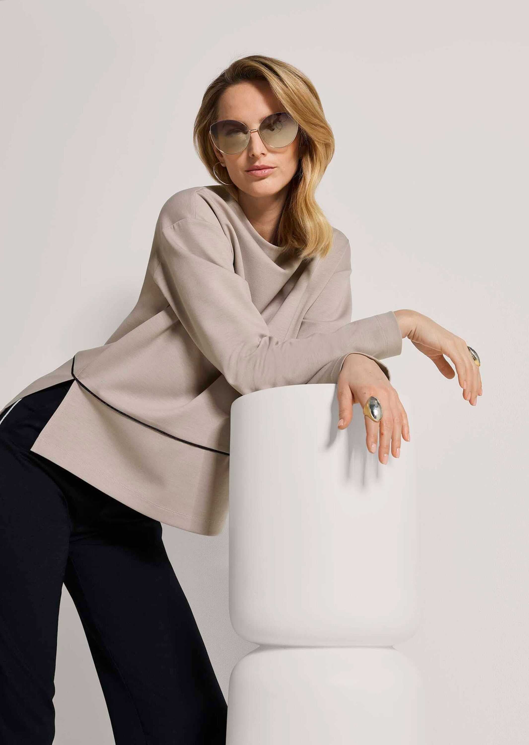MADELEINE Langarmshirt »Shirt Sportives Sweatshirt mit Stehkragen«
