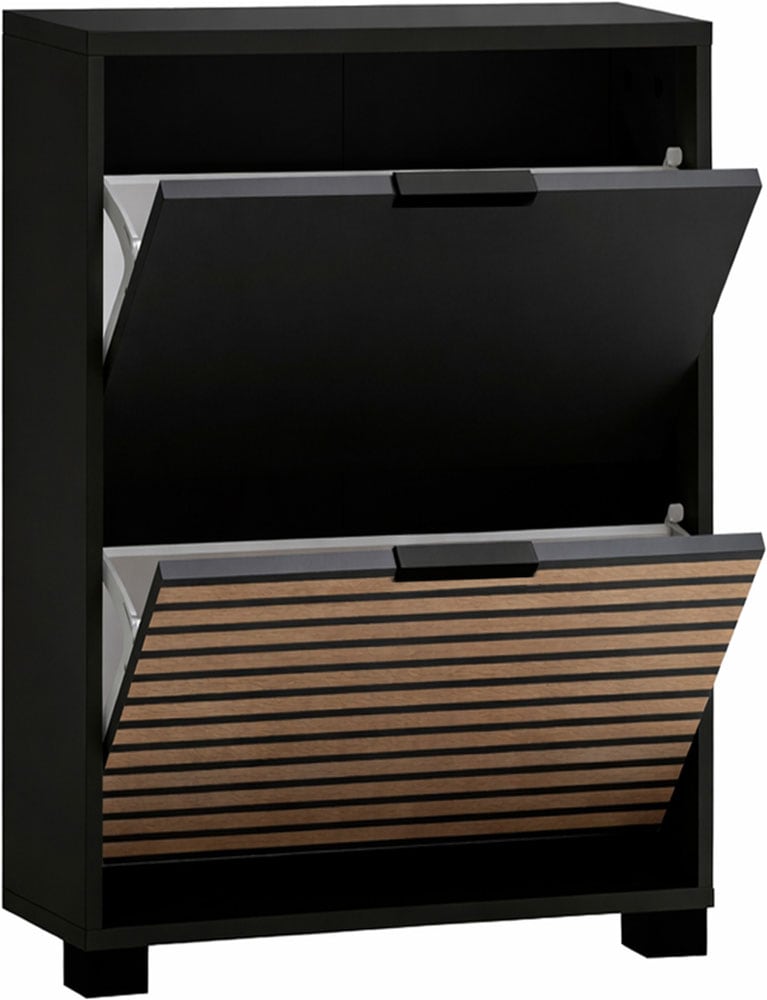 Schildmeyer Schuhschrank »HANK, 2 Klappen, Breite 59,8 cm, akustik-optik, MADE IN GERMANY« 1 Stk. tlg. eine Klappe in Akustikplatten-Optik,  MADE IN GERMANY