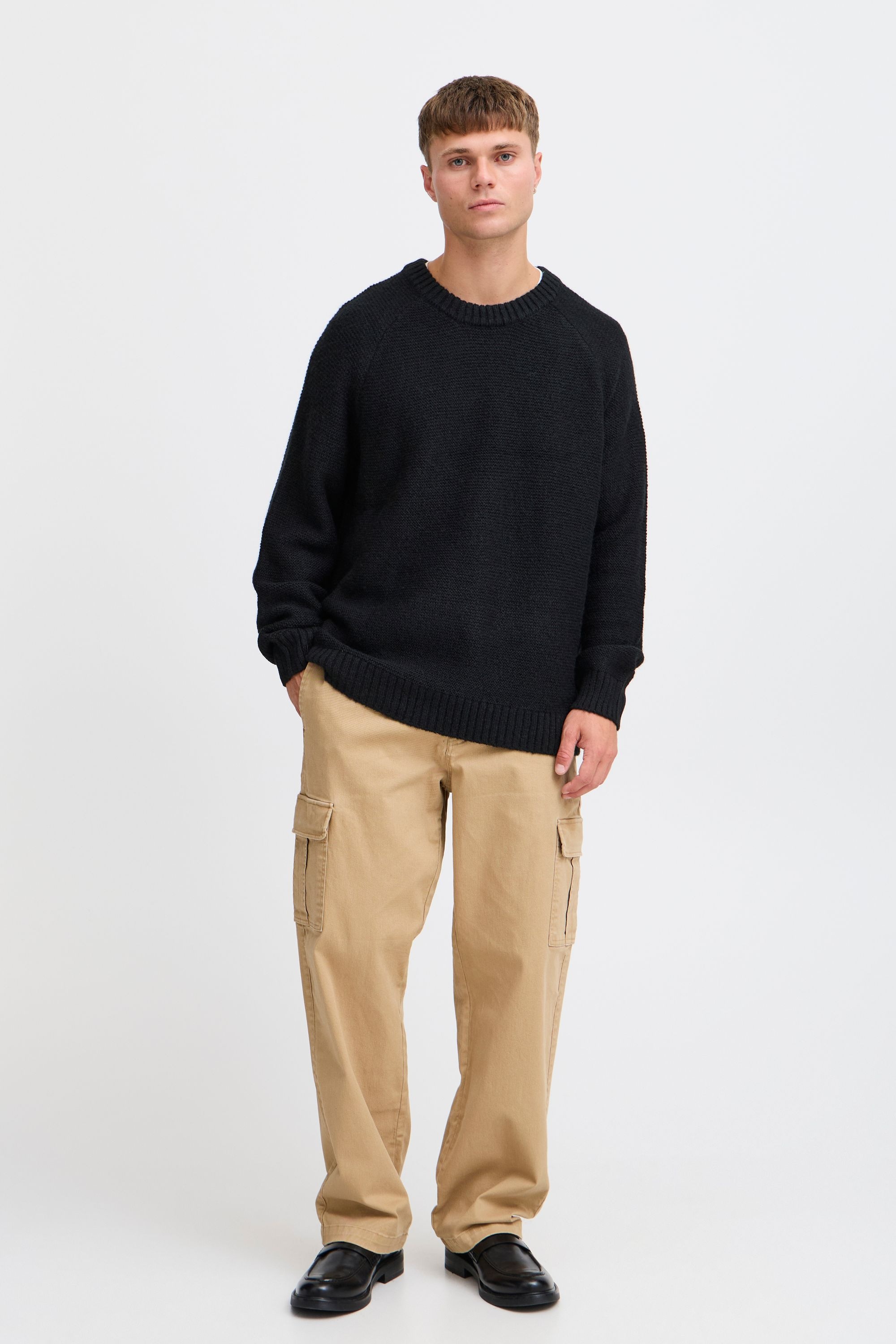 !Solid Strickfleece-Pullover »Strickpullover SDNOHAR«