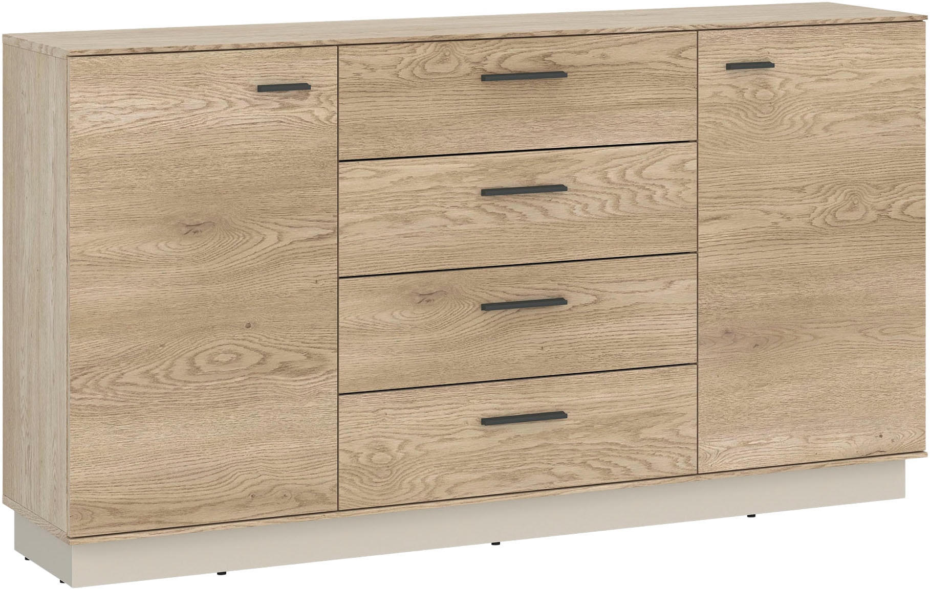 Home affaire Kommode »LAGOON« modernses Sideboard, Breite ca.155 cm, 2 Türen und 4 Schubkasten