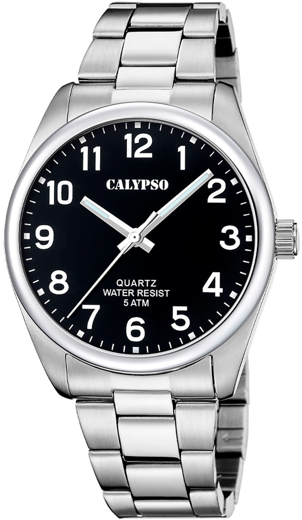 CALYPSO WATCHES Quarzuhr »Basic«, Armbanduhr, Herrenuhr, Edelstahlarmband, analog