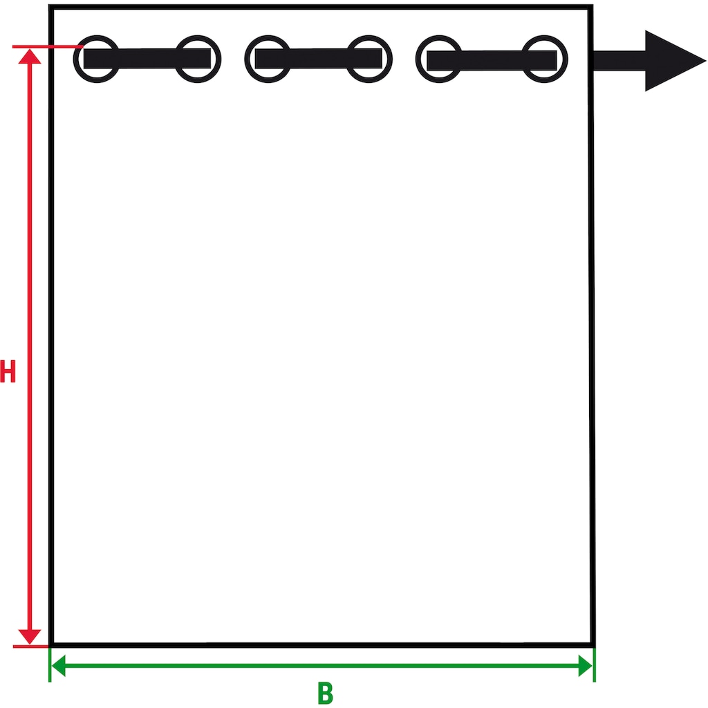 HOME WOHNIDEEN Vorhang »TAFOLIA«, (1 St.)