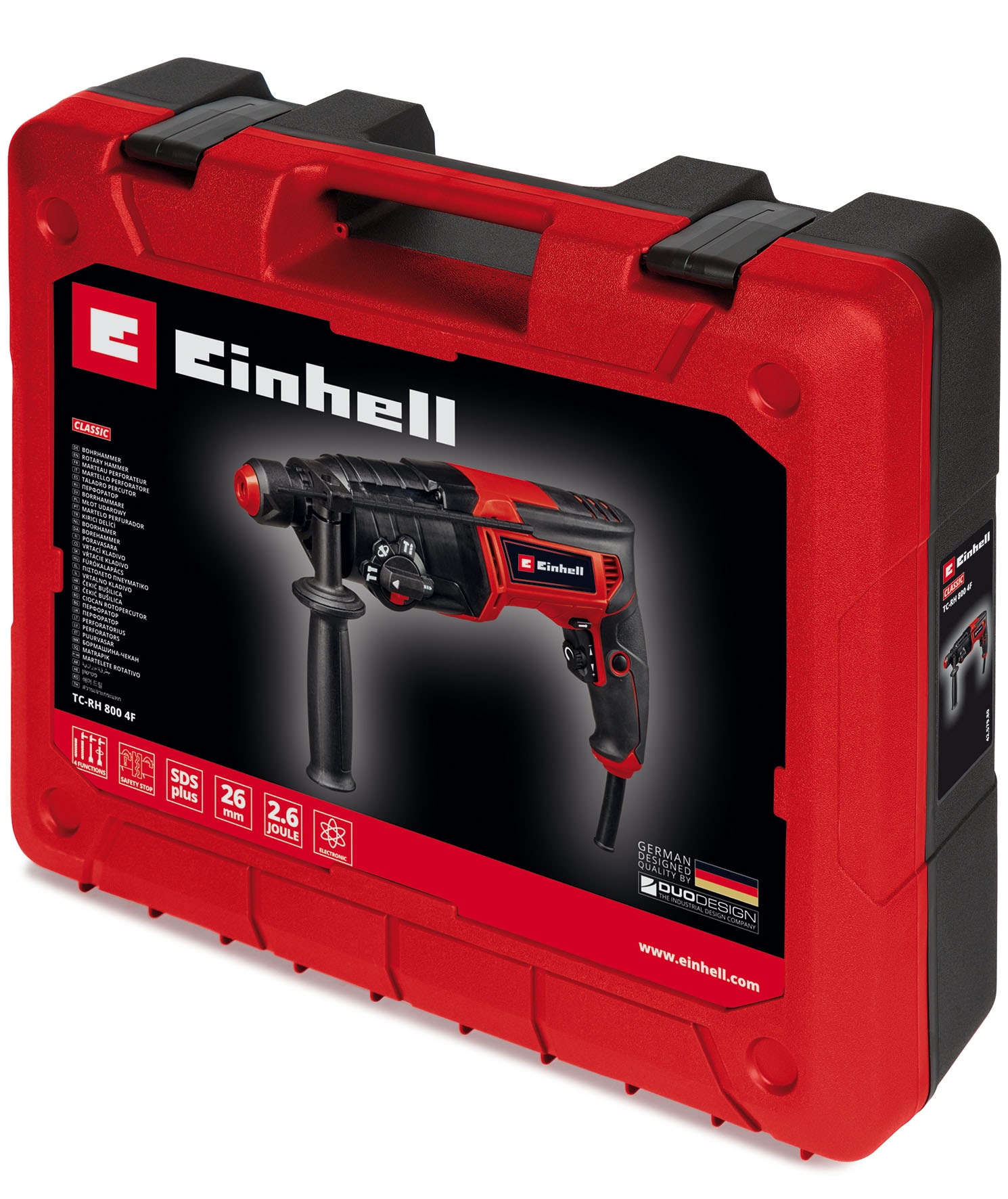 Einhell Bohrhammer »TC-RH 800 4F«, (2 tlg.), inkl. Koffer für universelle Aufbewahrung von Werkzeug und Zubehör