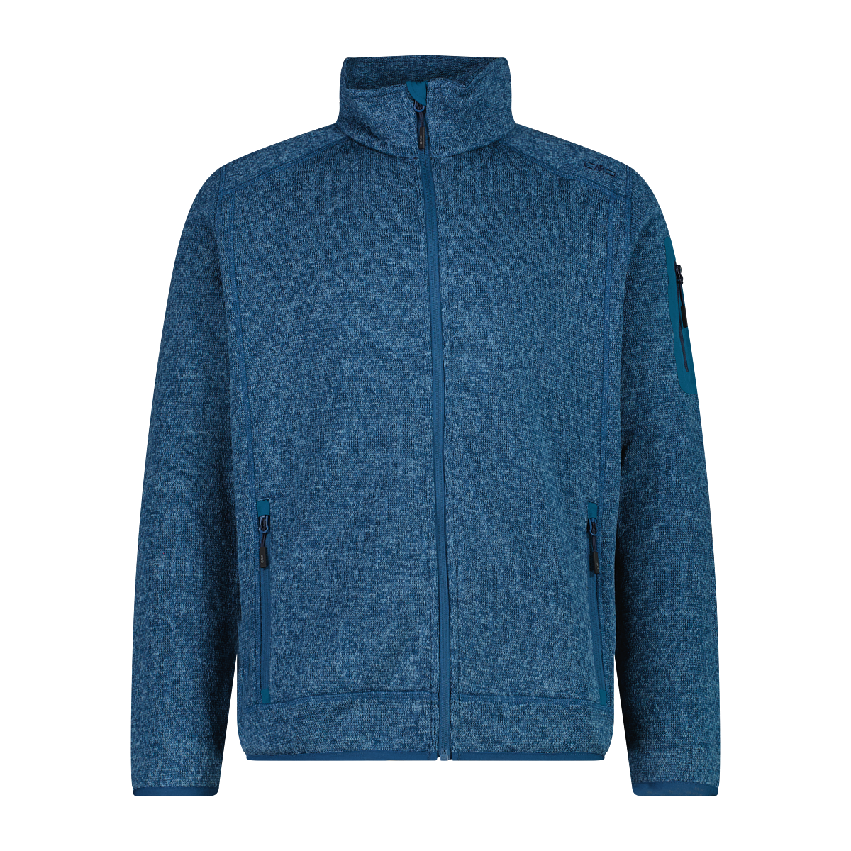 CMP Strickfleecejacke »MAN JACKET« ohne Kapuze atmungsaktiv, schnell trocknend, wärmend, Übergangsjacke