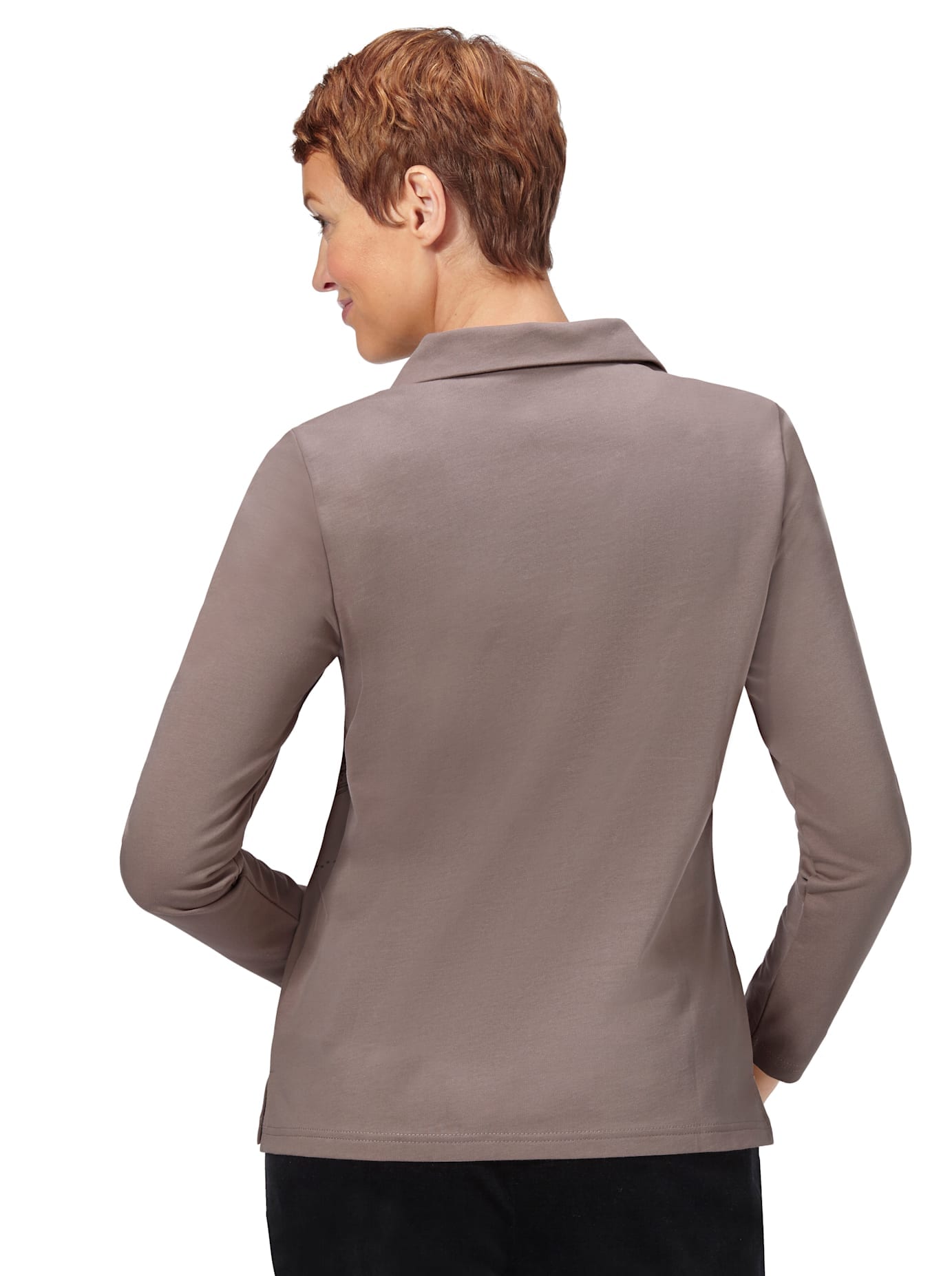 Classic Basics Langarm-Poloshirt »Winter-Shirt«, (1 tlg.)