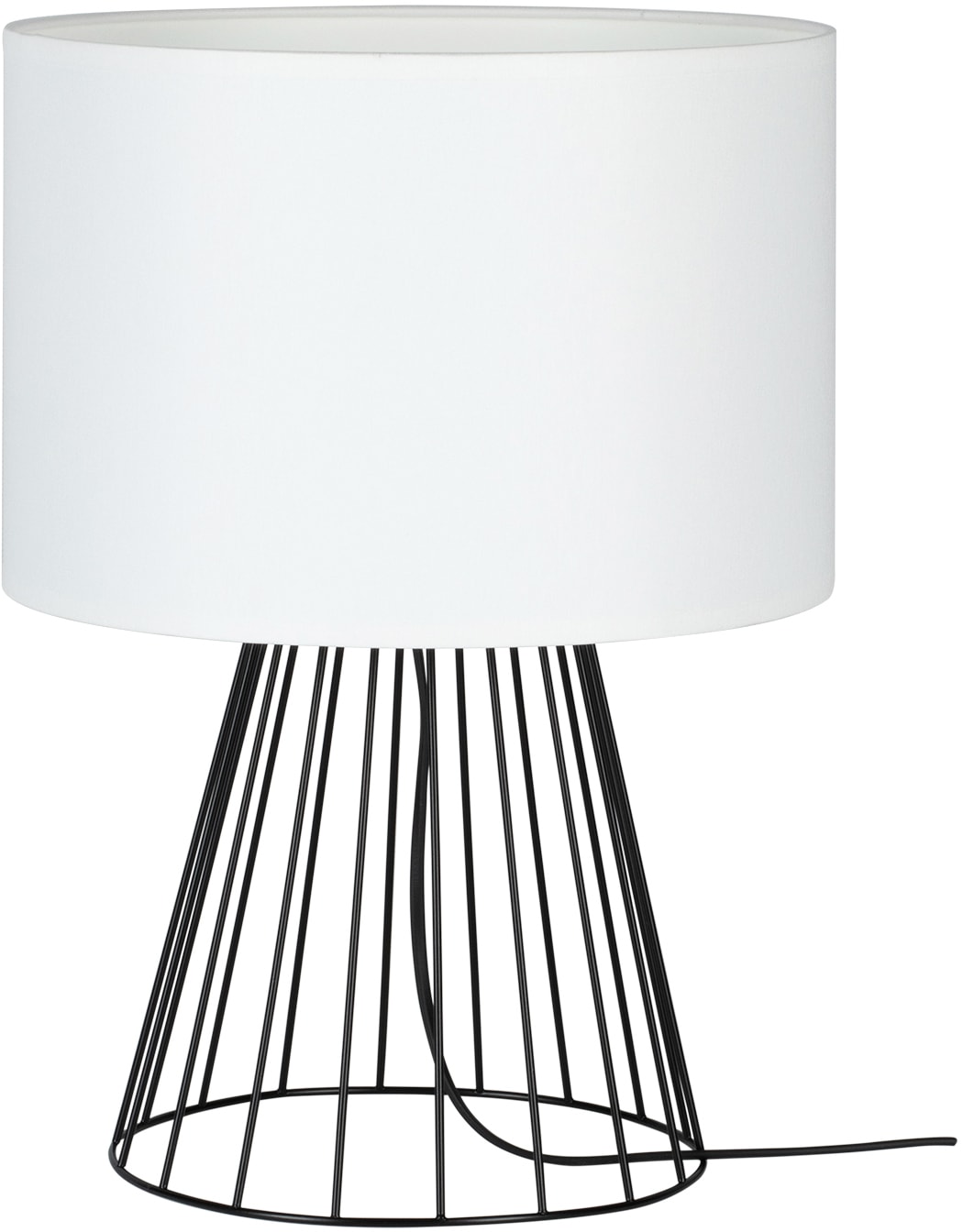 BRITOP LIGHTING Tischleuchte »Swan«, 1 flammig-flammig, Dekorative Leuchte aus Metall mit hochwertigem Lampenschirm