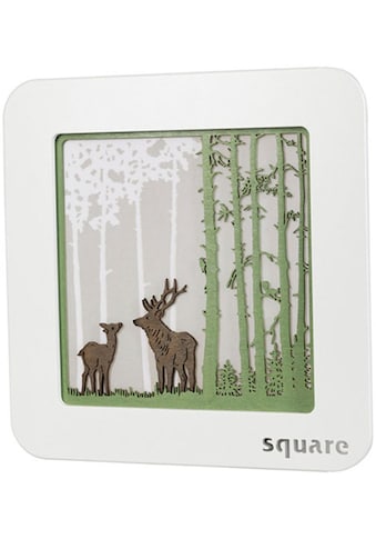 LED-Bild »Square - Standbild Wald, Weihnachtsdeko«, (1 St.), mit Timerfunktion