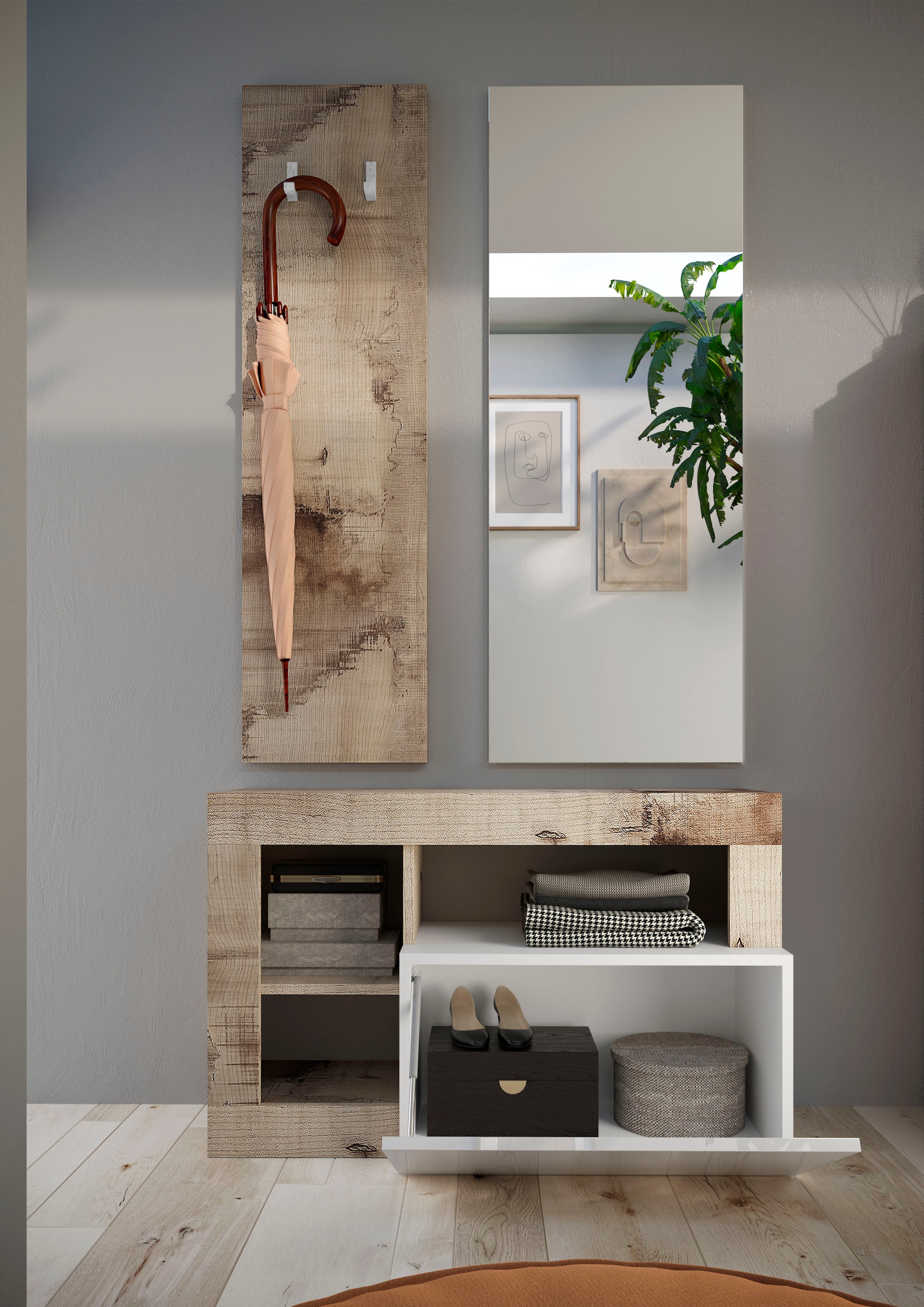 INOSIGN Garderobenschrank »Hamburg, Breite 91 cm«, mit 1 Klappe
