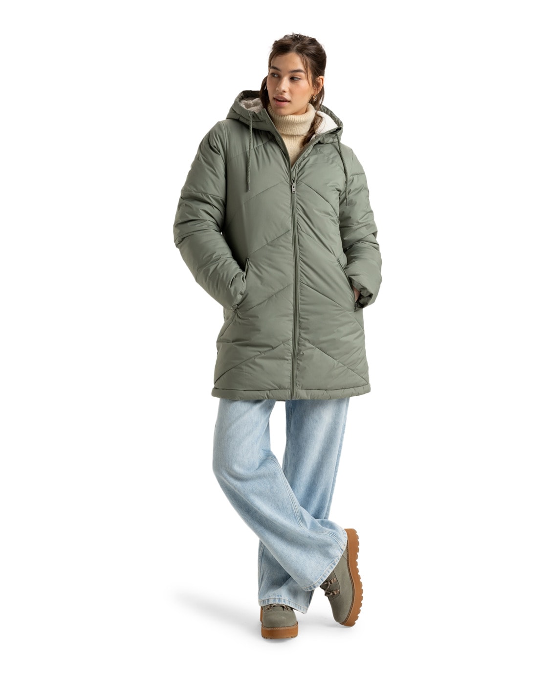 Roxy Leichtdaunenjacke »Better Weather« mit Kapuze