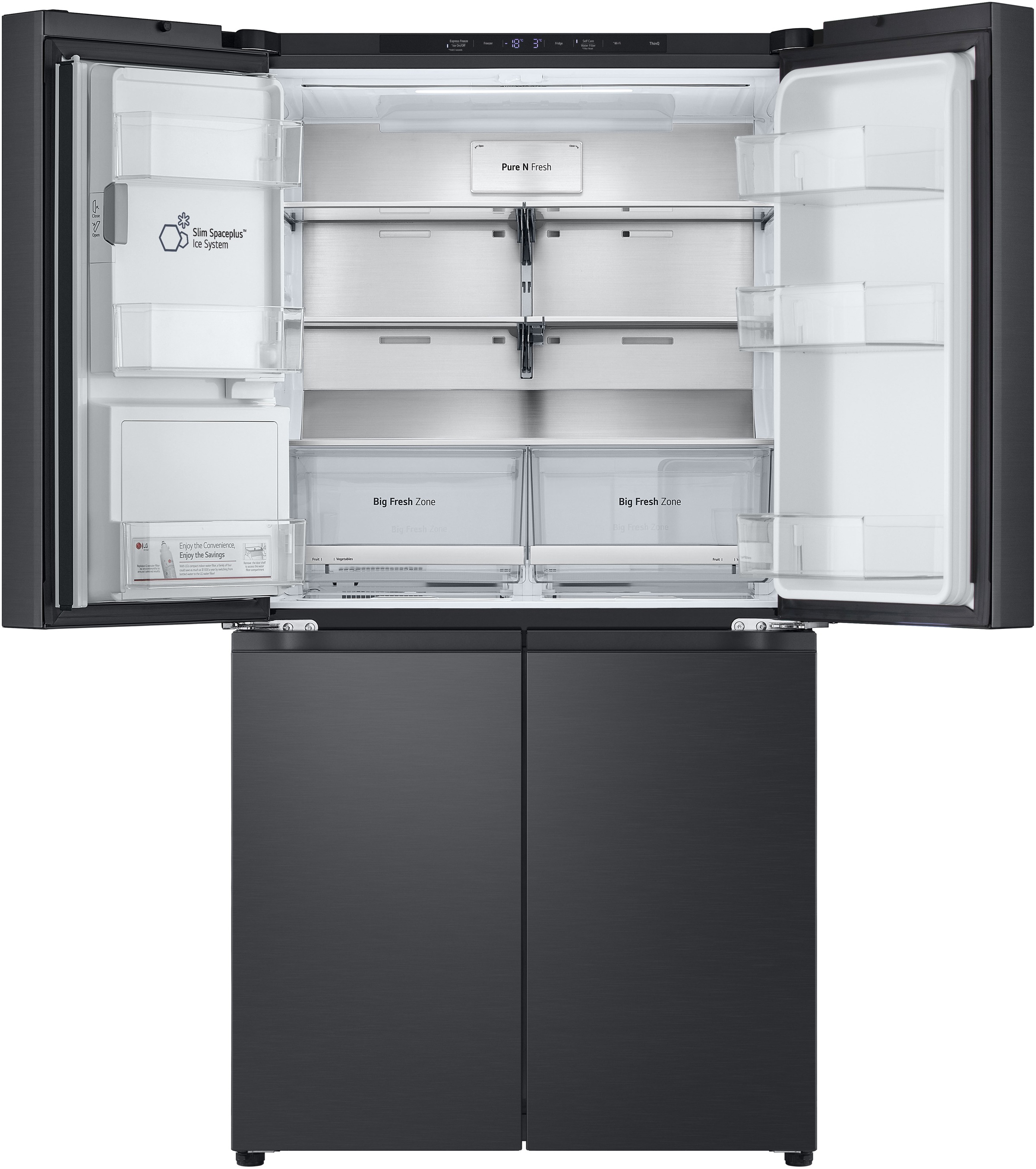LG Multi Door L-Serie »GML960EVBE« Total No Frost, Wasser- und Eisspender, LINEARCooling