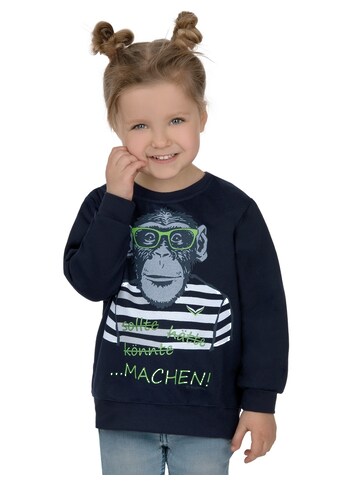 Sweatshirt »TRIGEMA Sweatshirt mit großem Affen-Druckmotiv«