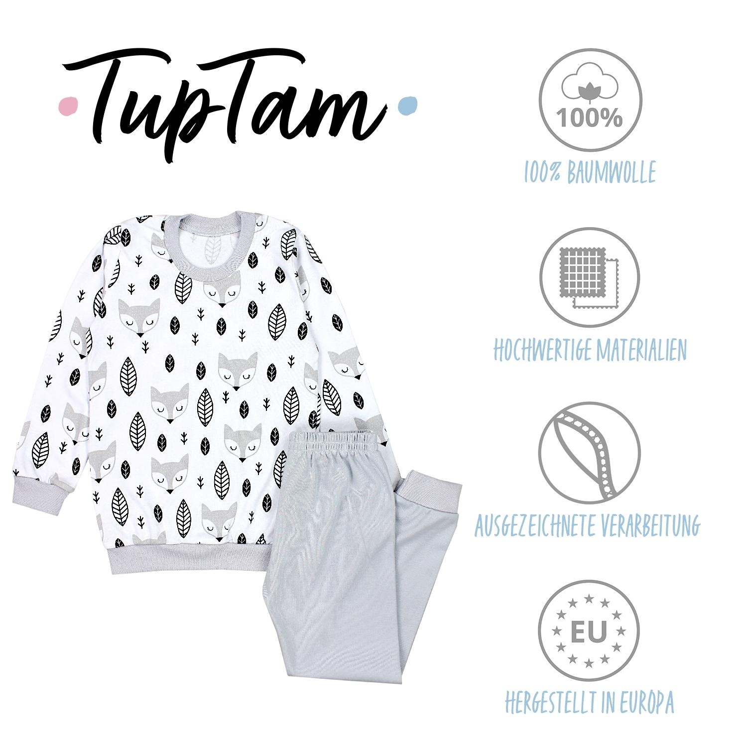 TupTam Schlafanzug »Schlafanzug Kinder Jungen Pyjama Set Langarm 2-teilig«