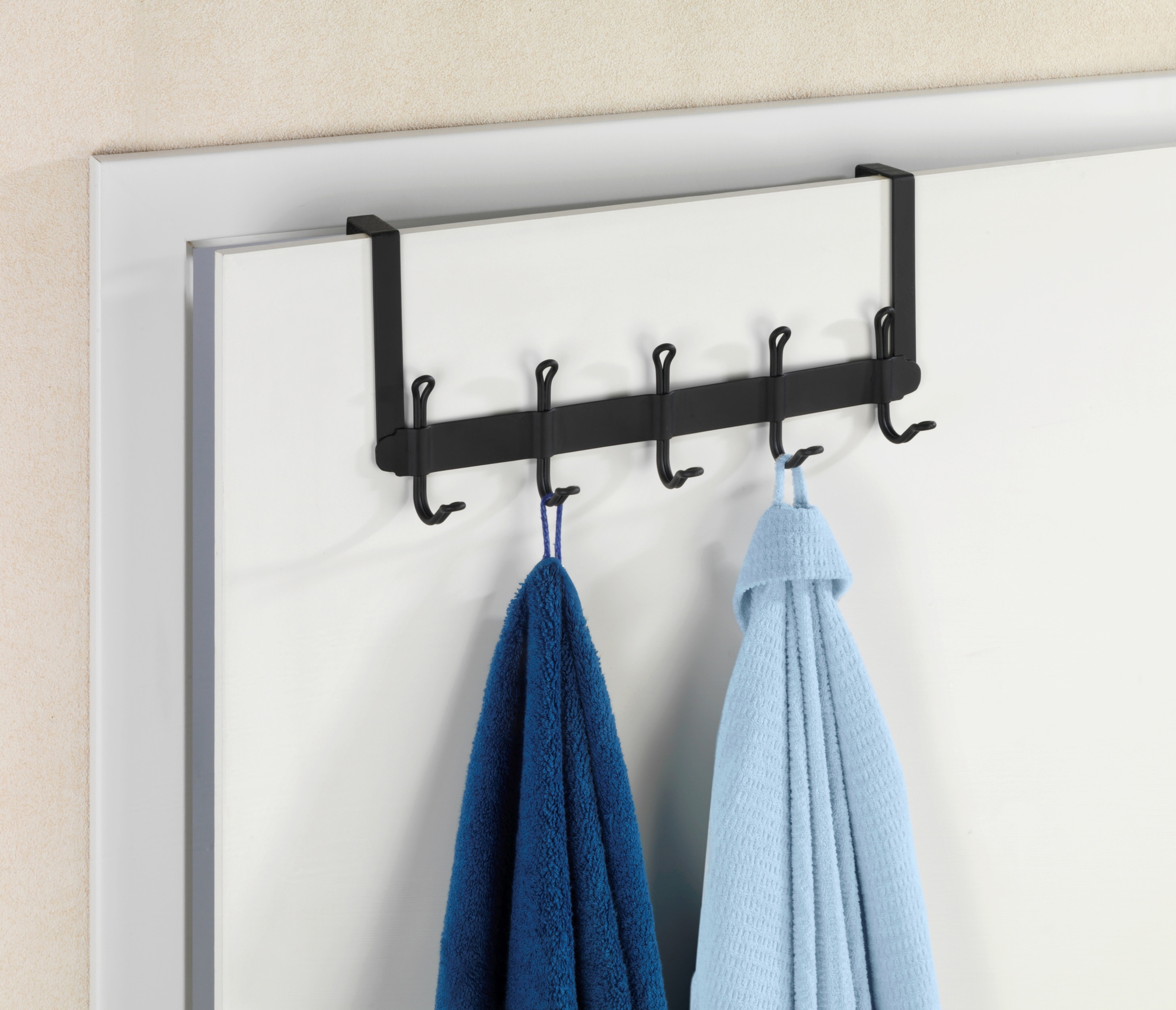 WENKO Türhaken »Modell Nostalgie«, Türgarderobe, Hakenleiste mit 5 Haken, für einen Türfalz von 2 cm