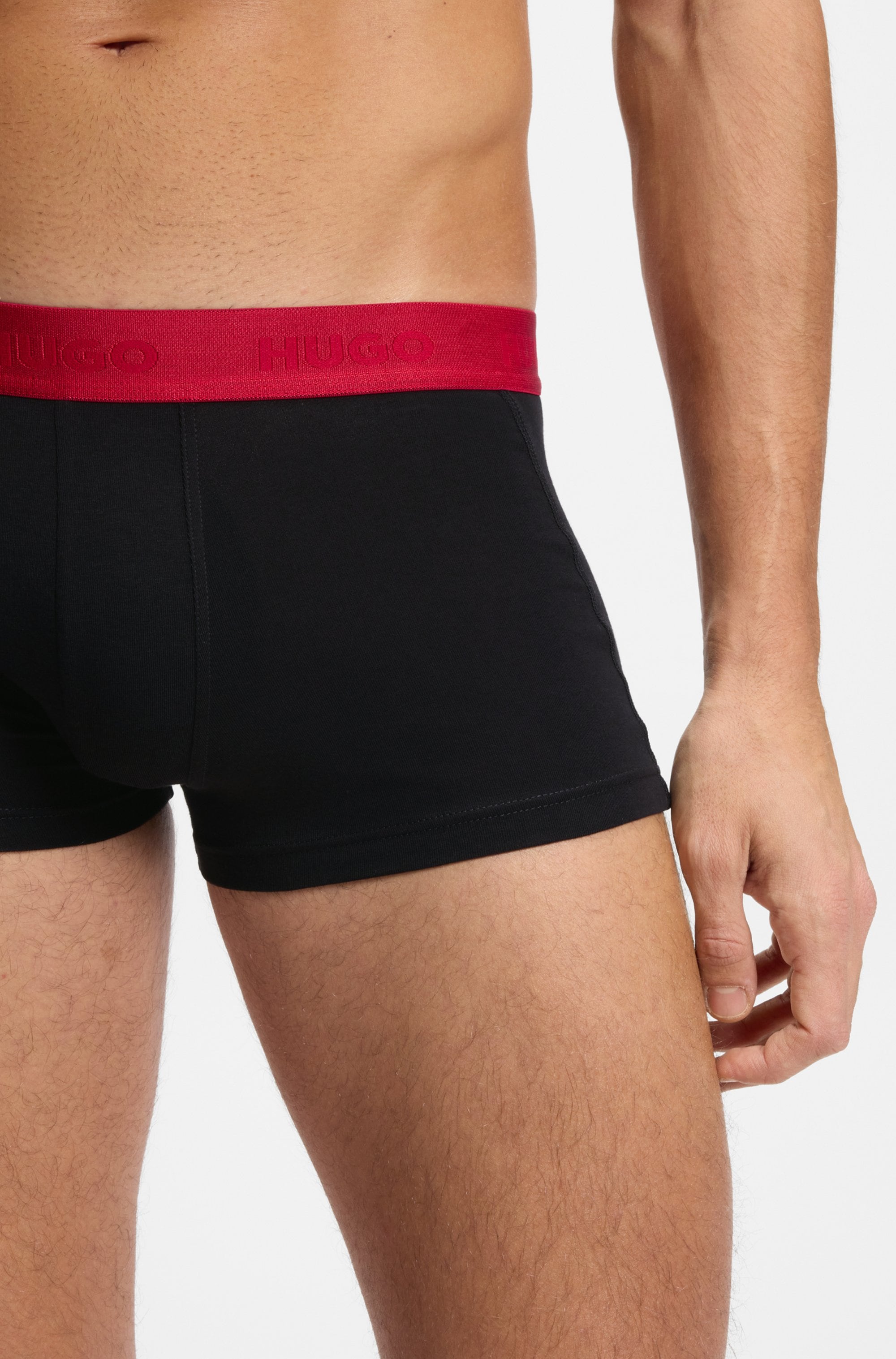 HUGO Underwear Trunk »TRUNK TRIPLET PACK« Packung, 3 Stk. mit Logoschriftzug auf dem Bund