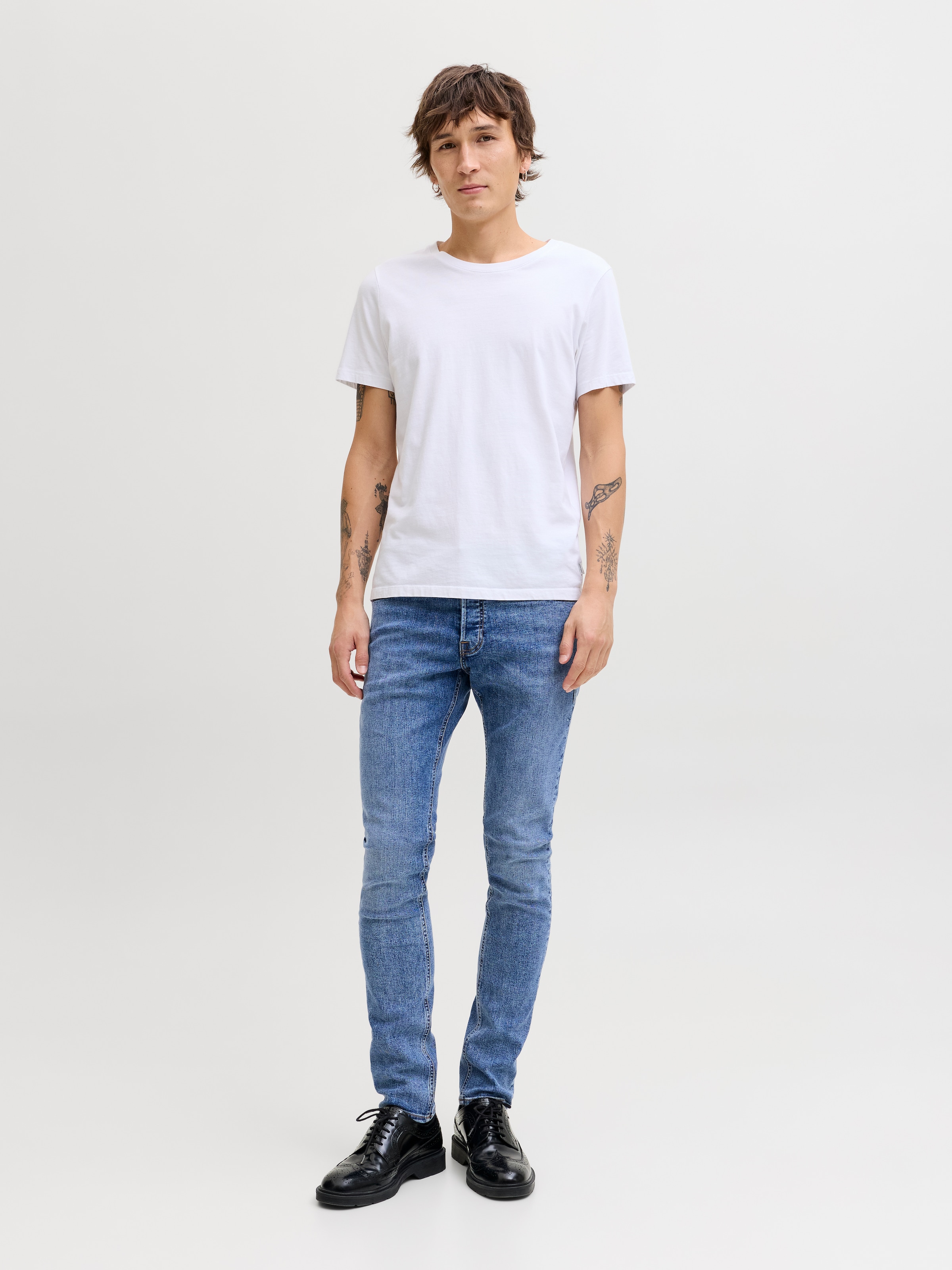 Jack & Jones Slim-fit-Jeans »JJIGLENN  Slim-Fit mit Stretch und praktischer 5-Pocket-Form« Baumwollmischung, slim fit