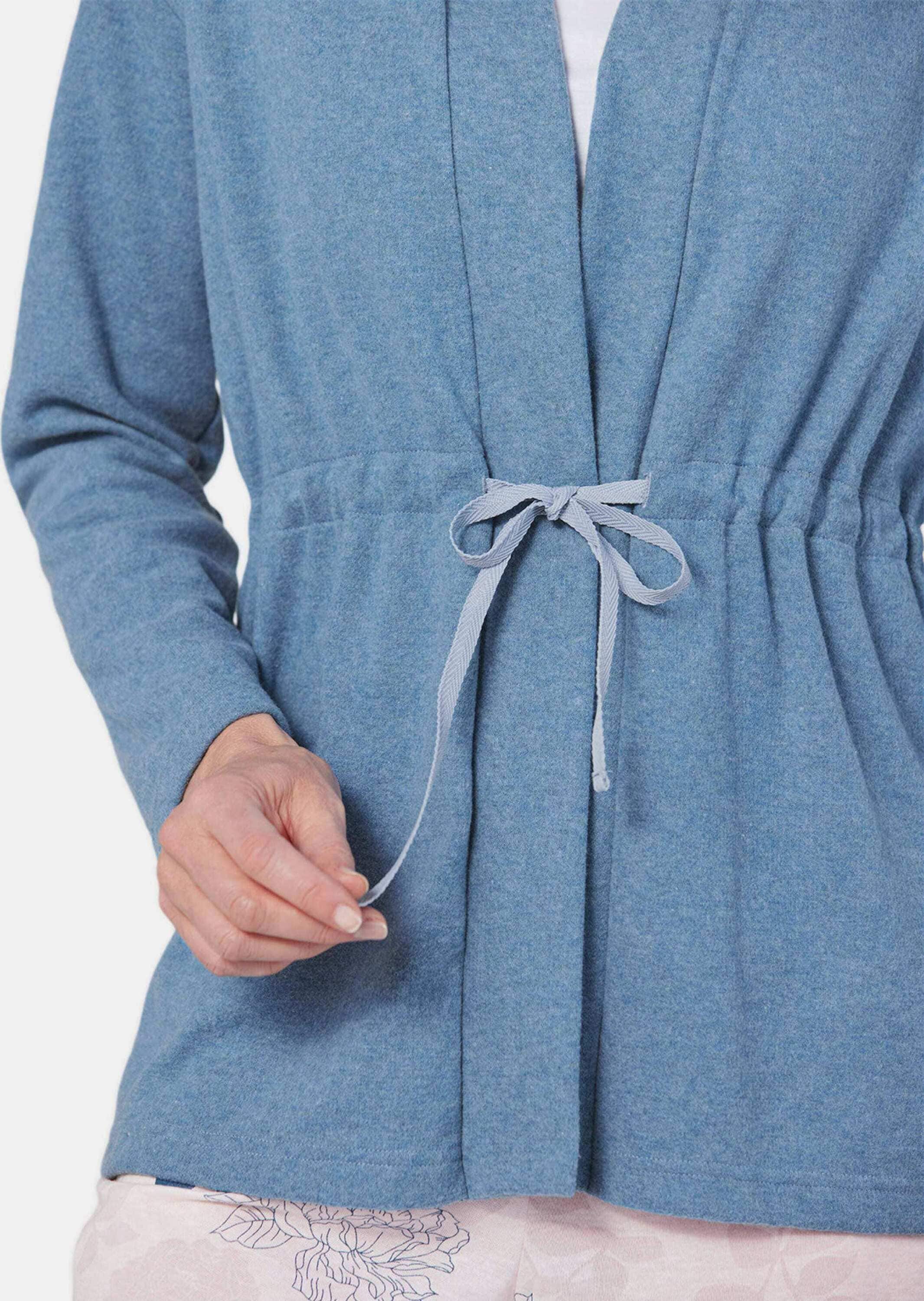 GOLDNER Hausanzug »Leichte Fleecejacke mit Bindeband«