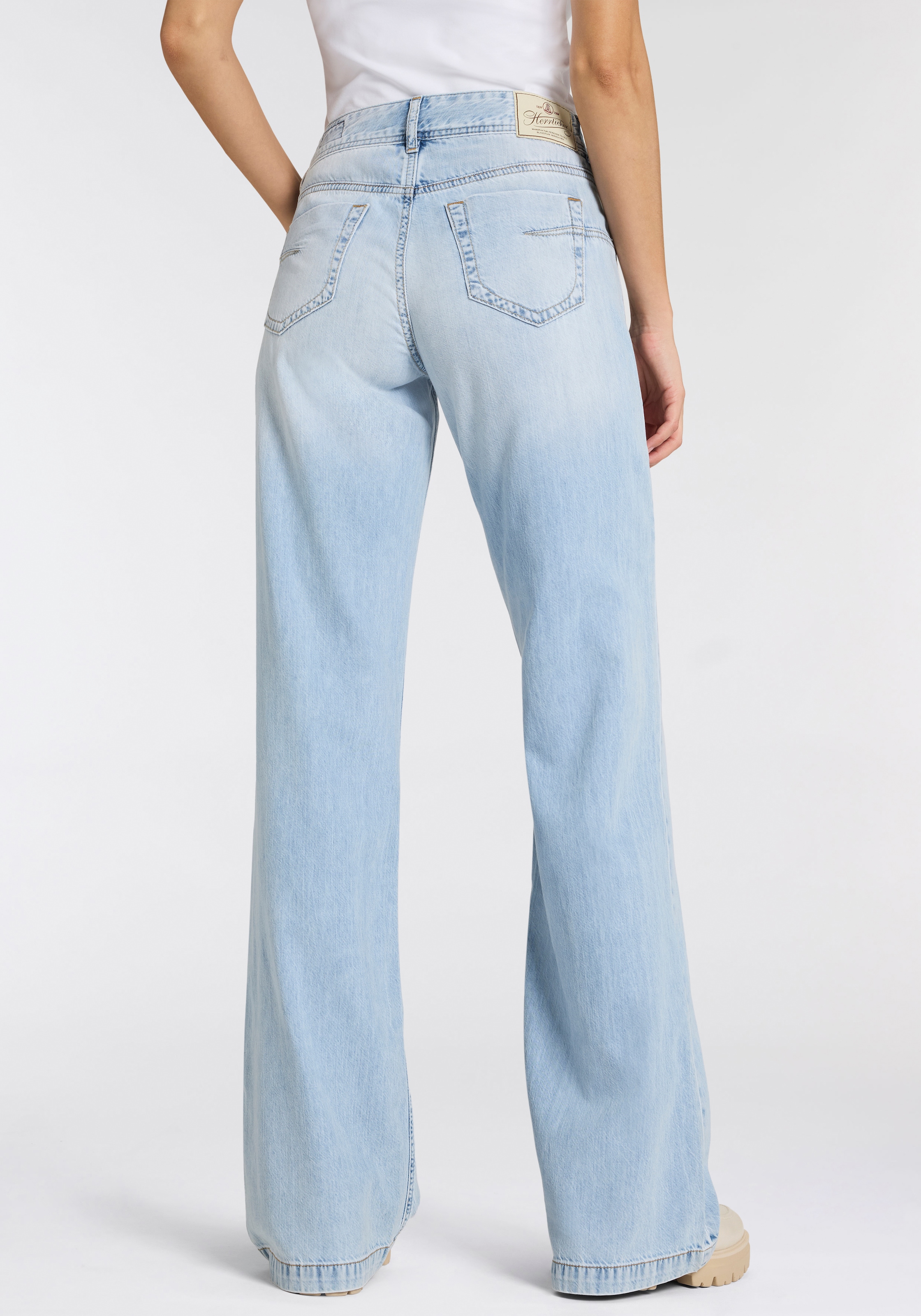 Herrlicher 5-Pocket-Jeans »Edna Denim Light« mit ausgestelltem Bein