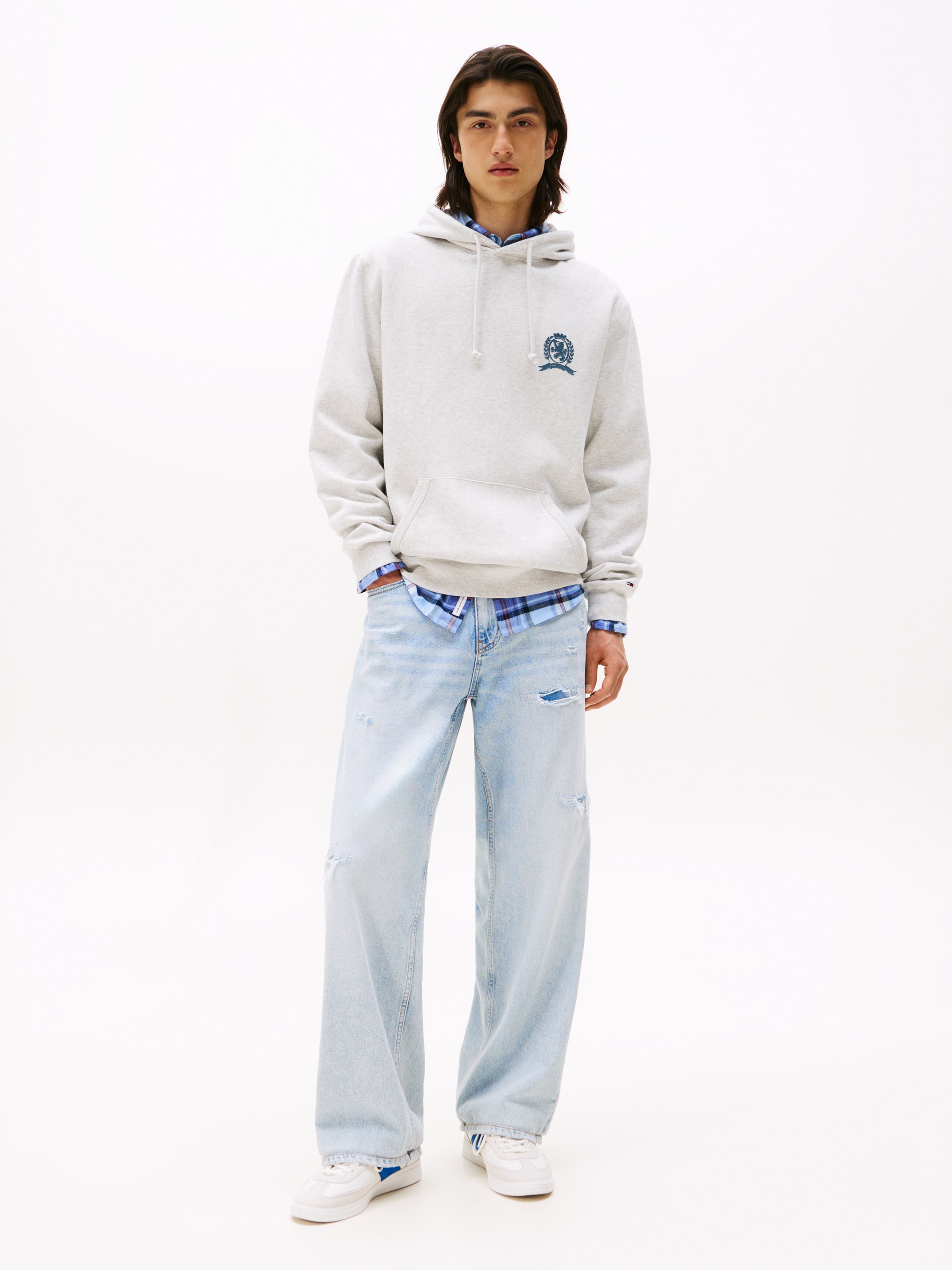 Tommy Jeans Hoodie »TJM WASHED CREST PLAY«, regular fit, Sweatshirt, Rückenprint
