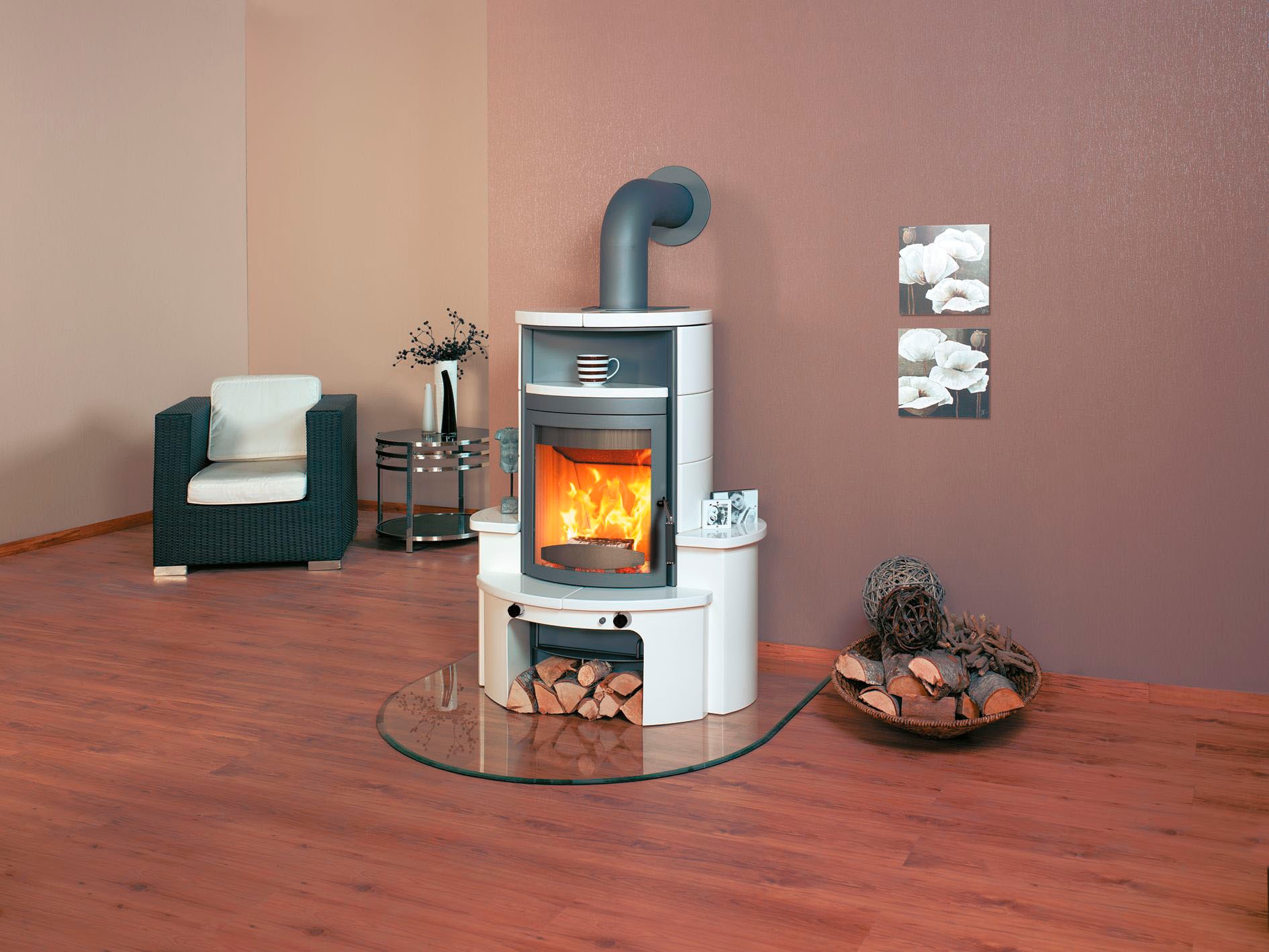 HARK Kaminofen »»Avenso GT ECOplus 6 KW«« creme-weiss