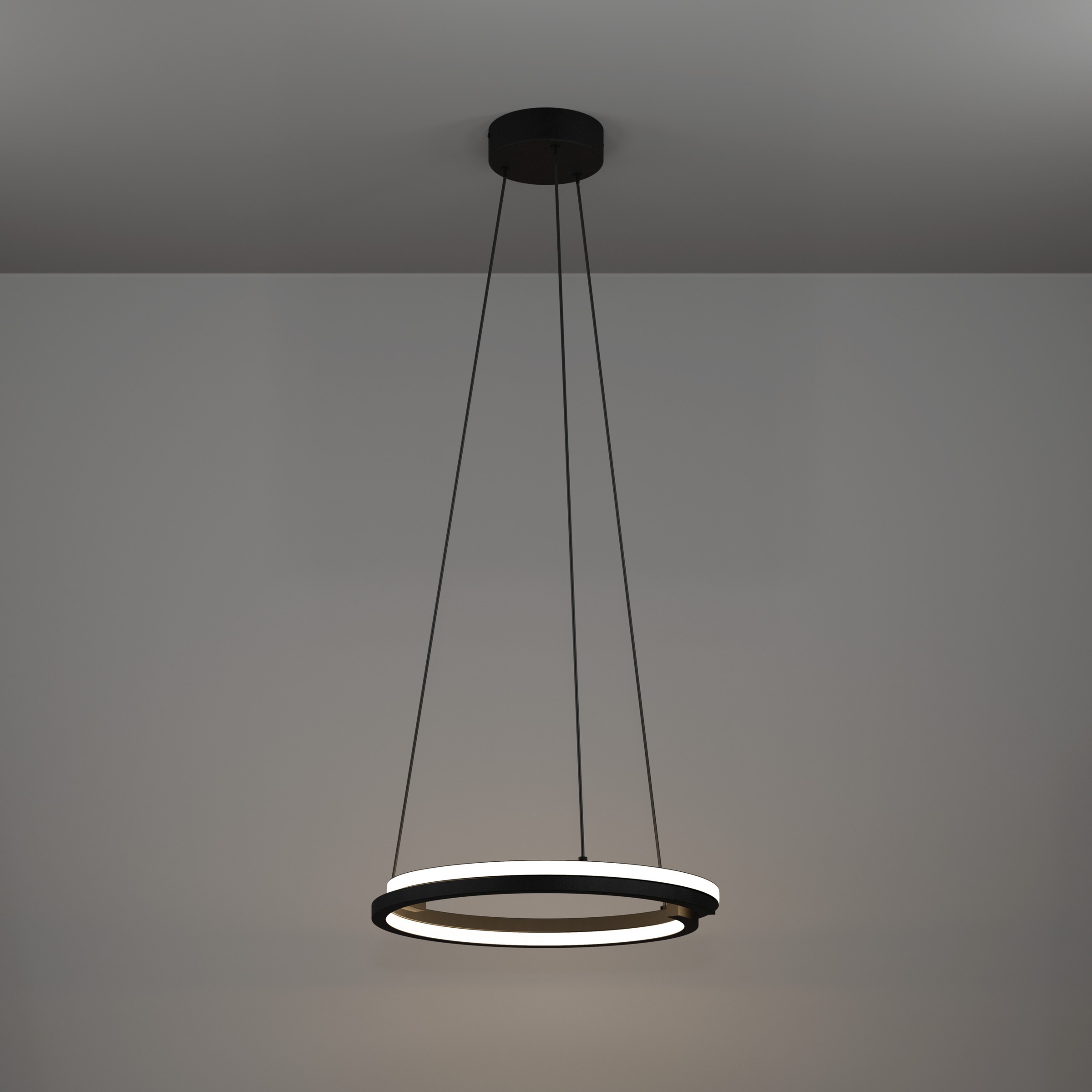 EGLO Hängeleuchte »MEZZOMONTE Pendellampe - Alu, Stahl - LED;LED - 1X20W;1X20W - IP20« LED-Modul 1 Stk. Kaltweiß | Neutralweiß | Warmweiß Hängelampe, Deckenlampe, Wohnzimmer, Esszimmer, H110 x Ø48 cm