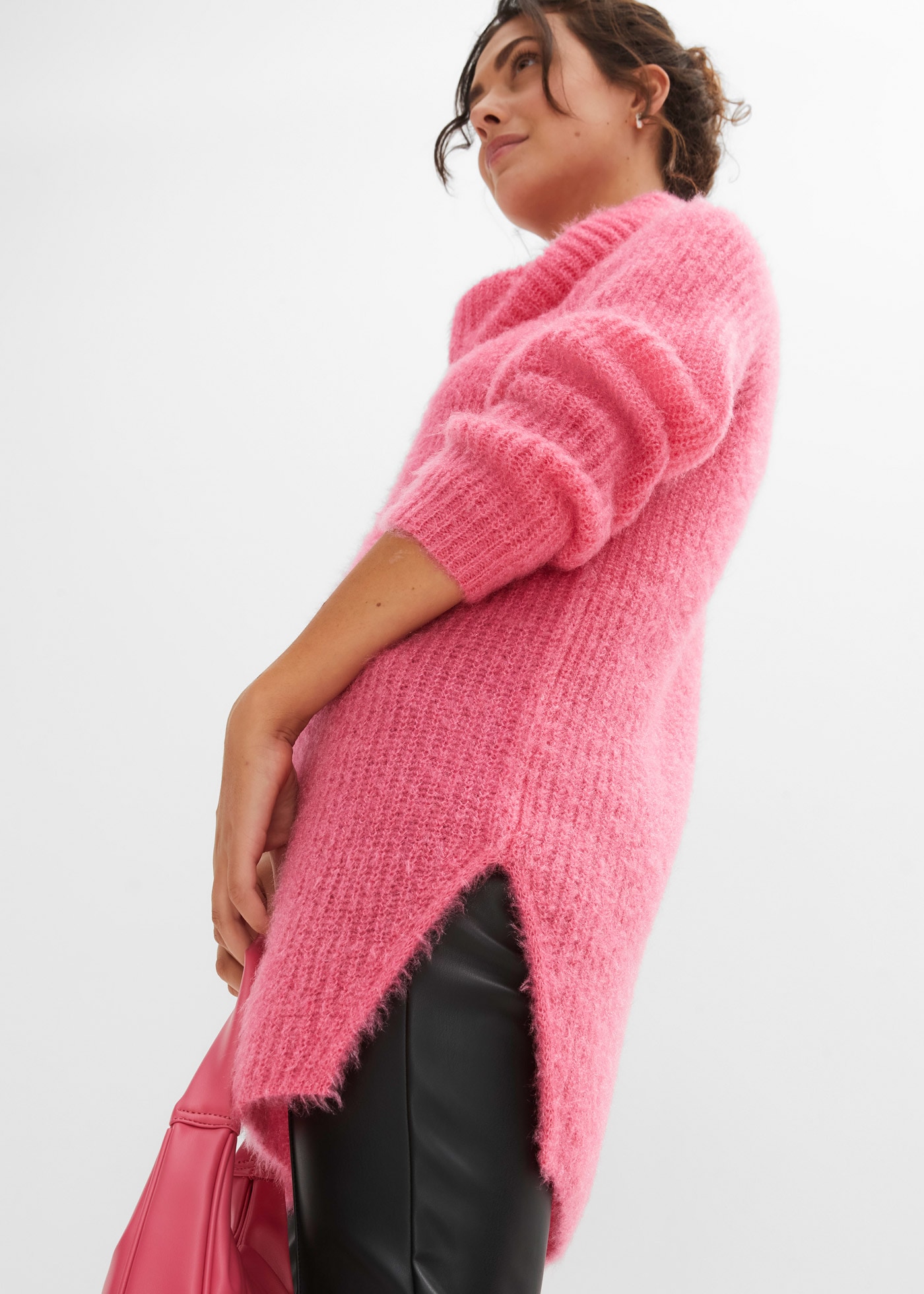 bonprix Rollkragenpullover aus Polyester, mit Rollkragen, lässige Passform