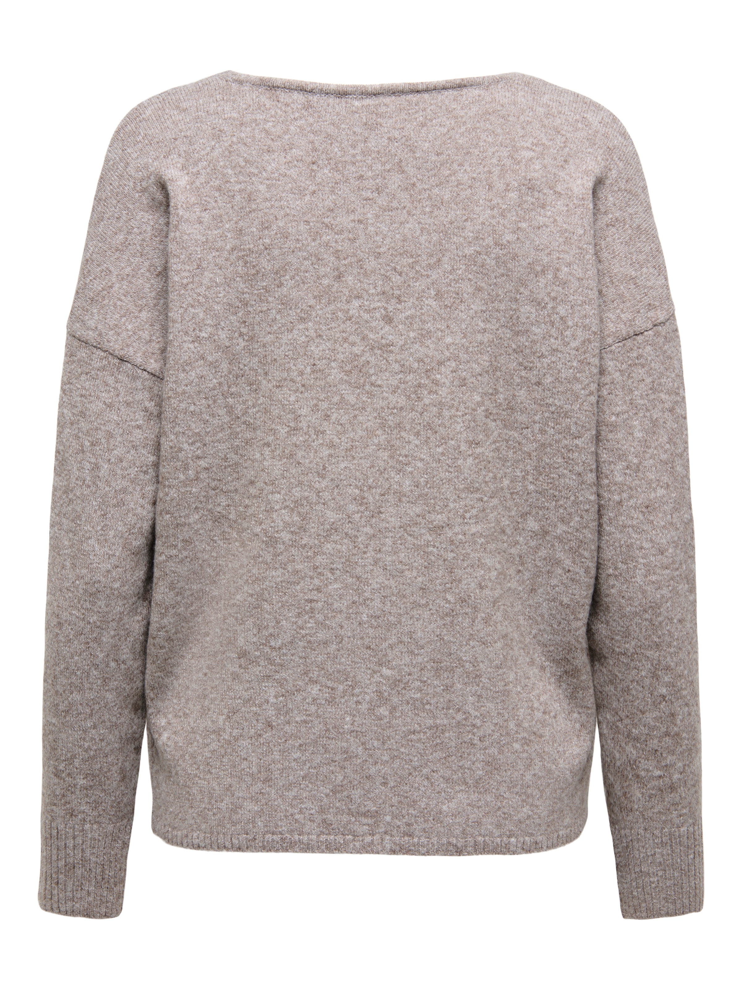 ONLY »ONLRICA LIFE L/S V-NECK PULLO KNT NOOS« Materialmix, regular fit