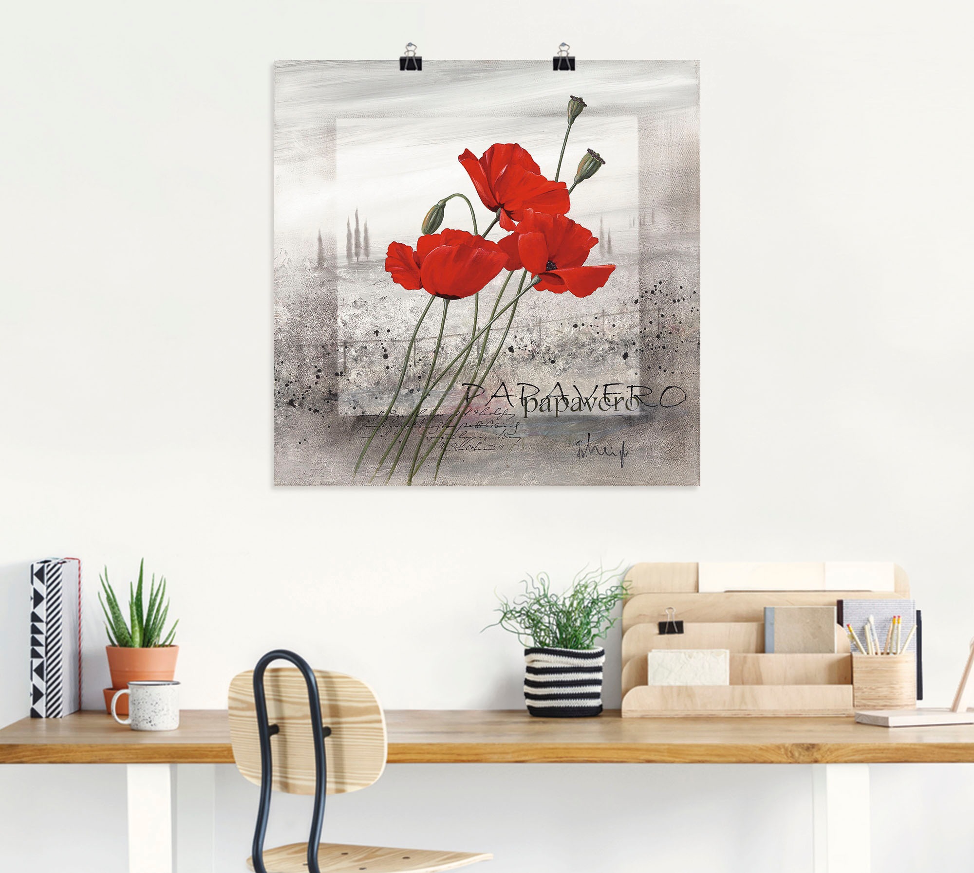 Artland Wandbild »Mohnblumen« Blumen 1 Stk. tlg. als Leinwandbild, Poster, Wandaufkleber in verschied. Größen
