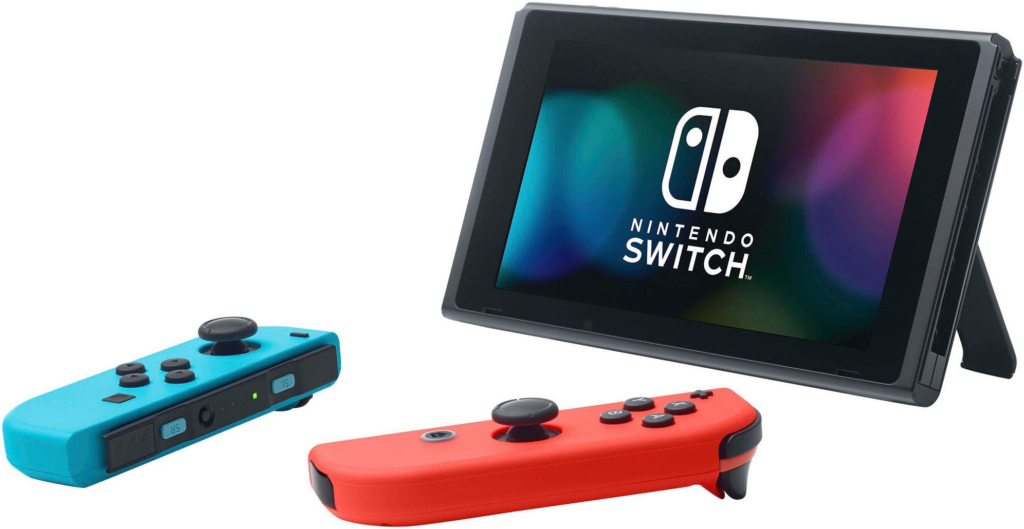Nintendo Switch Spielekonsole »Switch Neon-Rot/Neon-Blau inkl. Tomodachi Life« Switch Neon-Rot/Neon-Blau inkl.Tomodachi Life: Wo Träume wahr werden