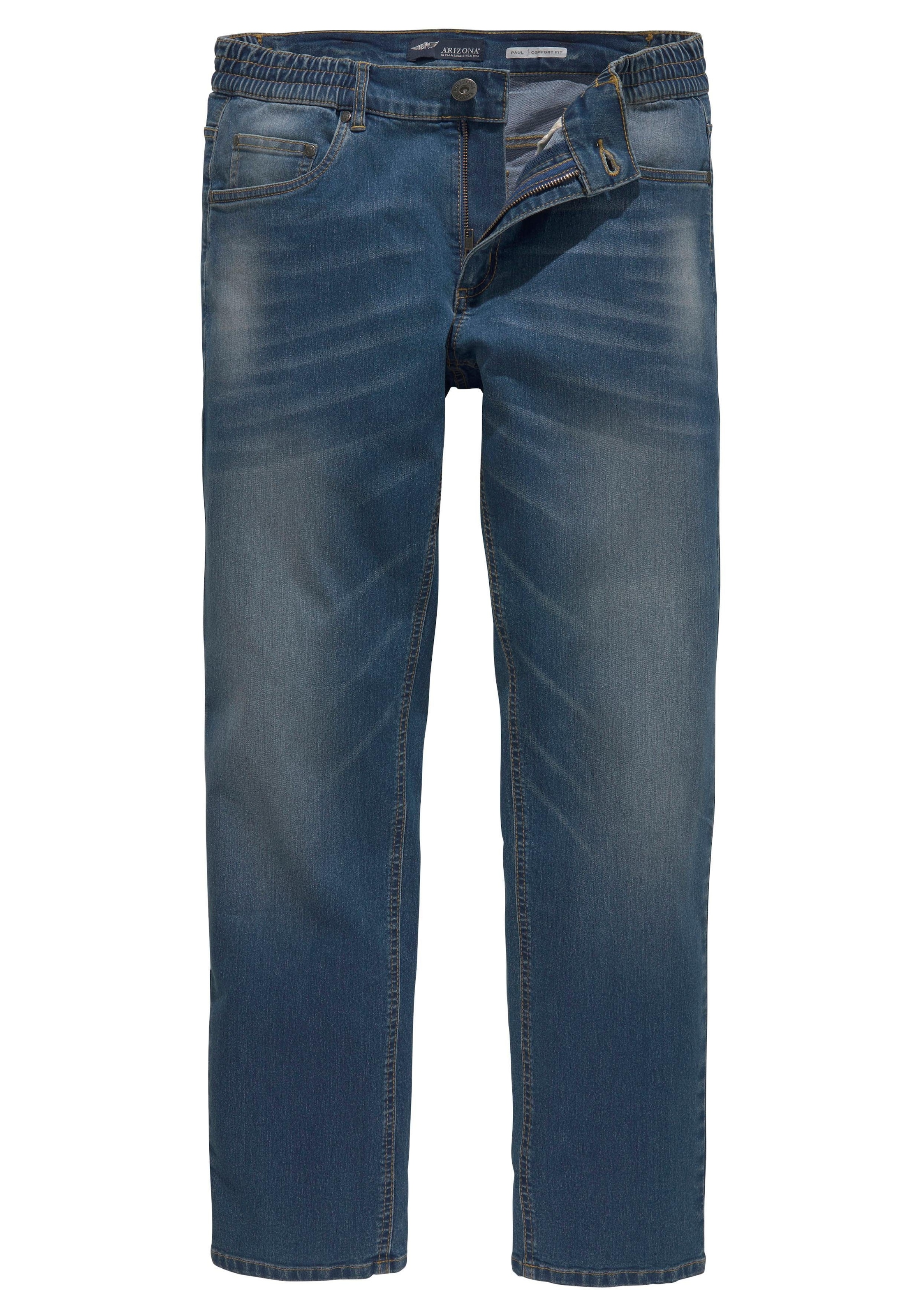 Arizona Dehnbund-Jeans »Paul«, elastischer Dehnbund, Comfort-Fit, gerader Beinschnitt