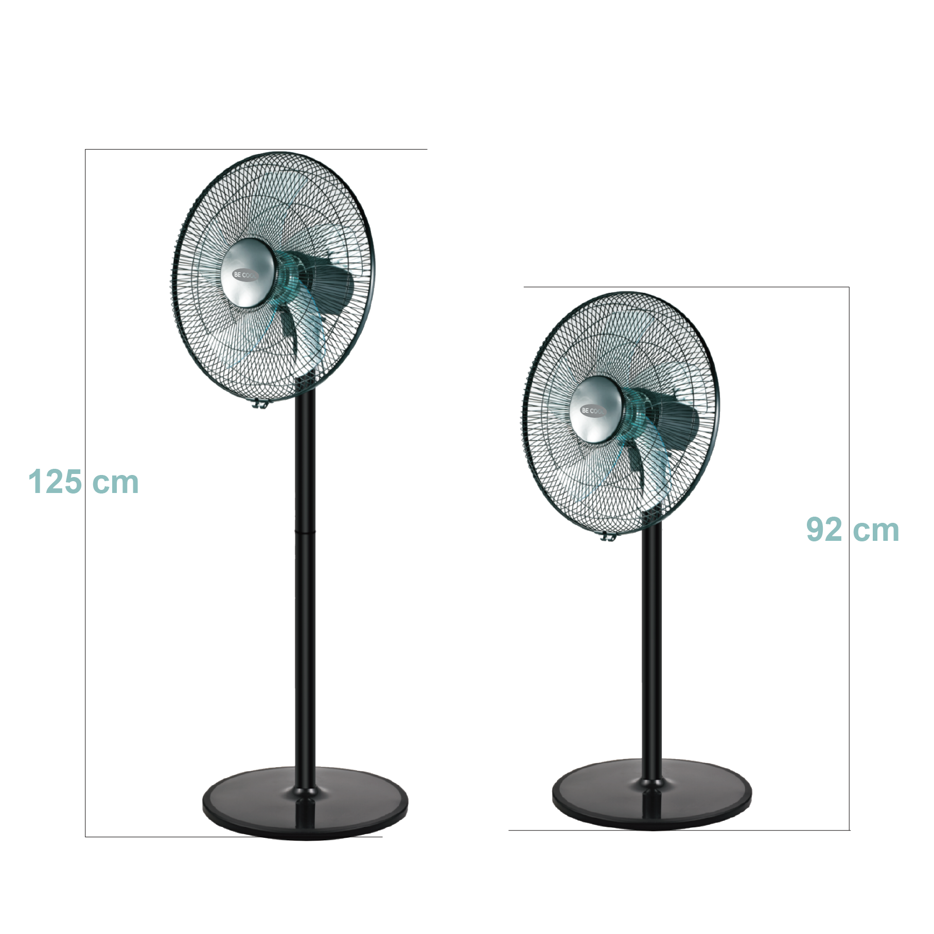 be cool Standventilator »BE COOL 2 in 1 Stand-und Tischventilator 40 cm«, 40 cm Durchmesser