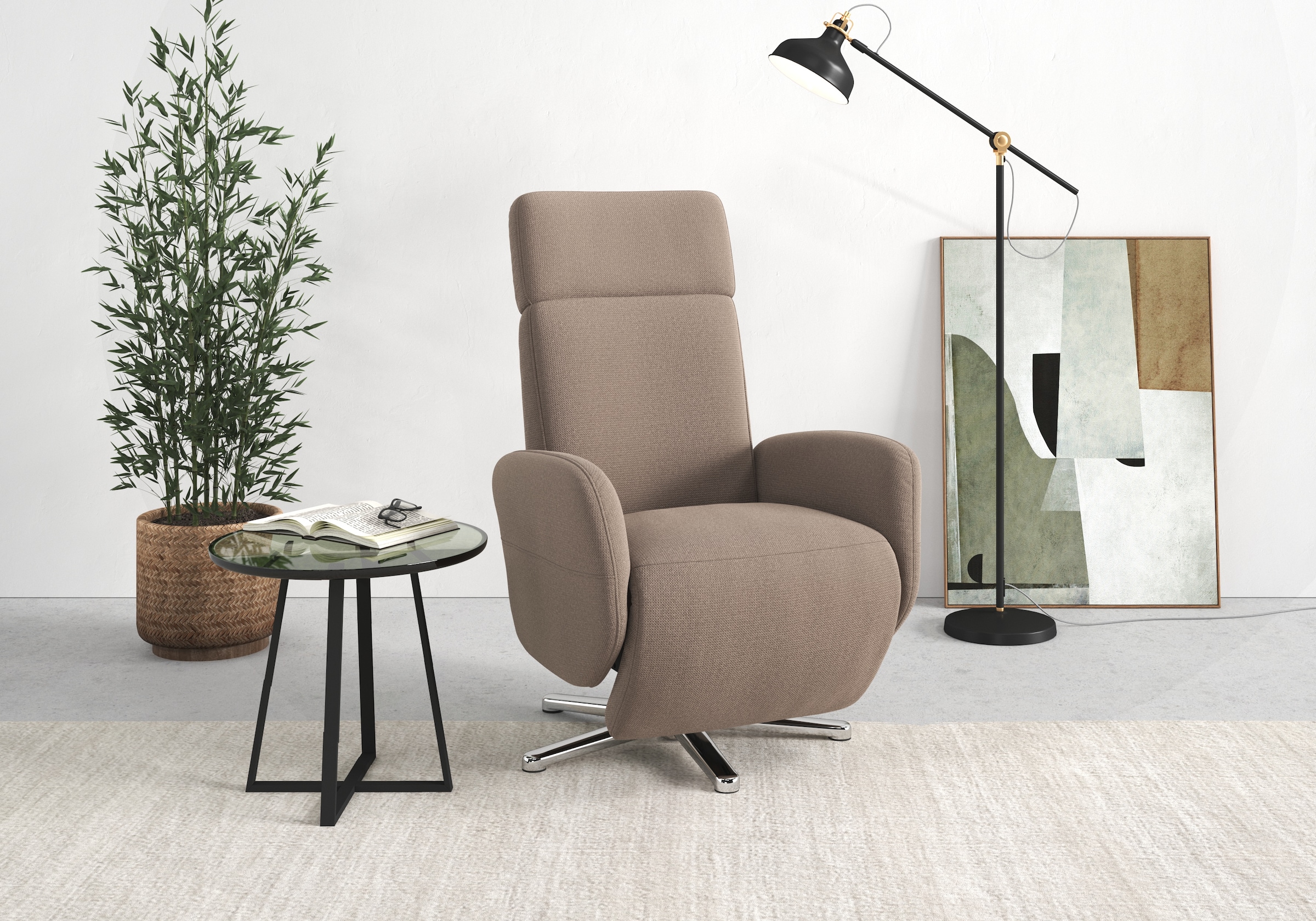 sit&more TV-Sessel "Grenoble, inkl. Kopfteilverstellung" wahlweise mit 2 Motoren, Akku & Aufstehhilfe