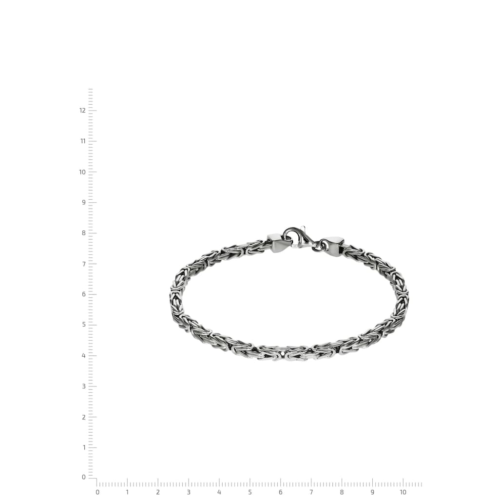 Firetti Silberarmband »in Königskettengliederung 4-kant, 3,0 mm breit«, Made in Germany