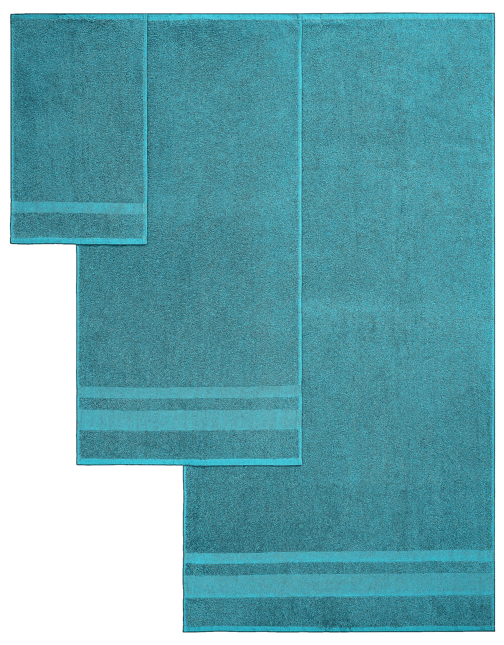 my home Handtuch Set »Vanessa, 10-tlg Handtuch-Set, in Standard- und Premium-Qualität, weich« Set 100% Baumwolle, Duschtücher, Handtücher, Gästetücher, mit Bordüre