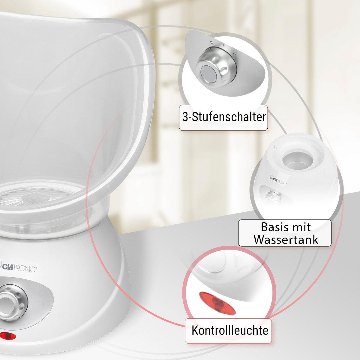 CLATRONIC Gesichtssauna »GS 3656«