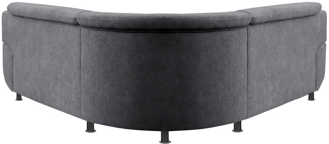 TRENDMANUFAKTUR Ecksofa »Rondo wahlweise mit Schlaffunktion, 267x247 cm (BxT), breite Armlehnen«, L-Form, wahlweise mit Federkern bestellbar, Füße schwarz