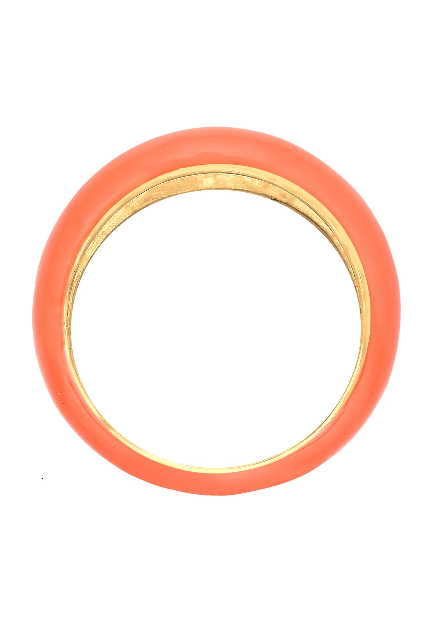 Elli Silberring »Ring Bandring Stapelring Emaille 925er Silber vergoldet«