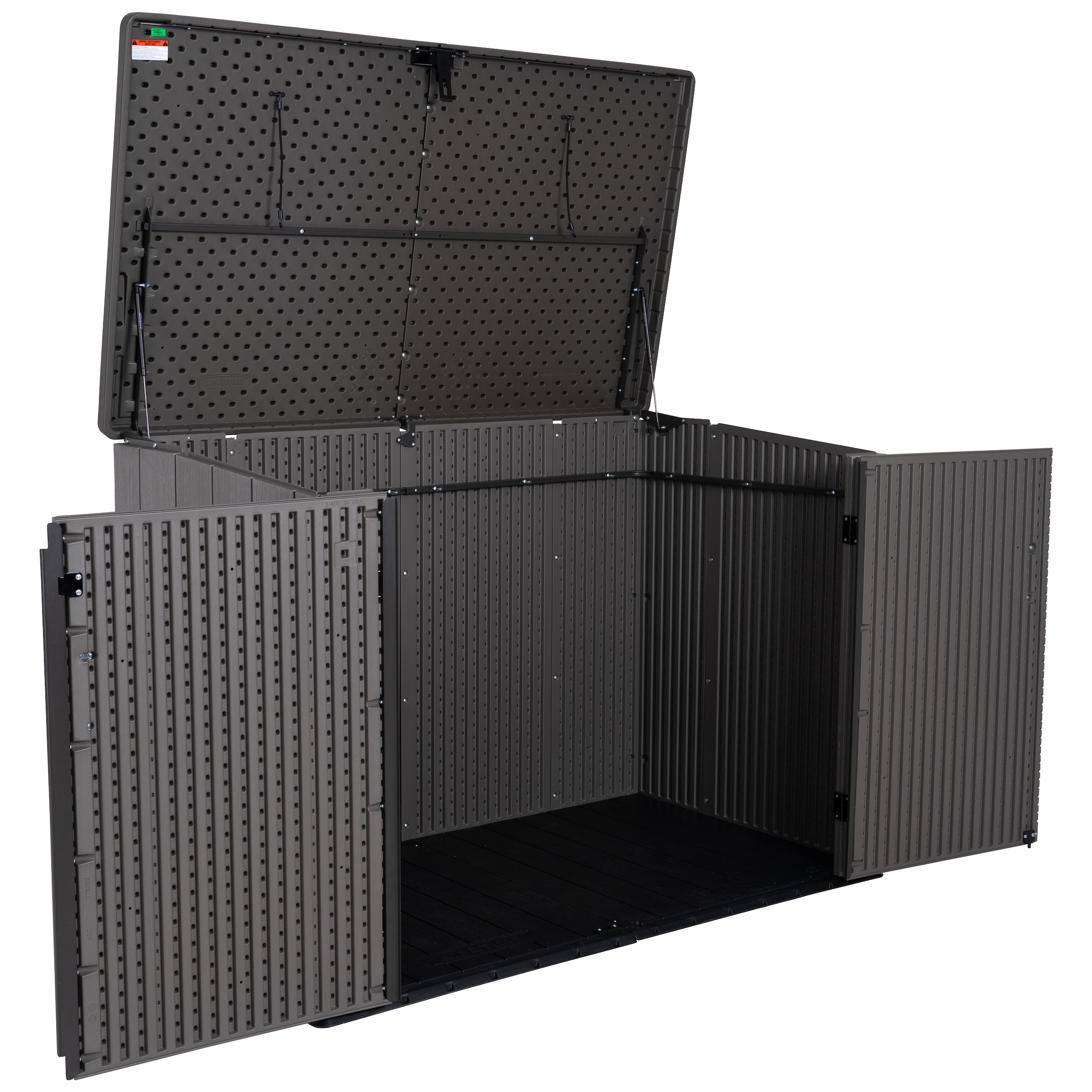 Lifetime Mülltonnenbox »Geräteschrank Greg« Platz für 3 Mülltonnen je 240 L, BxHxT: 191x108x132 cm